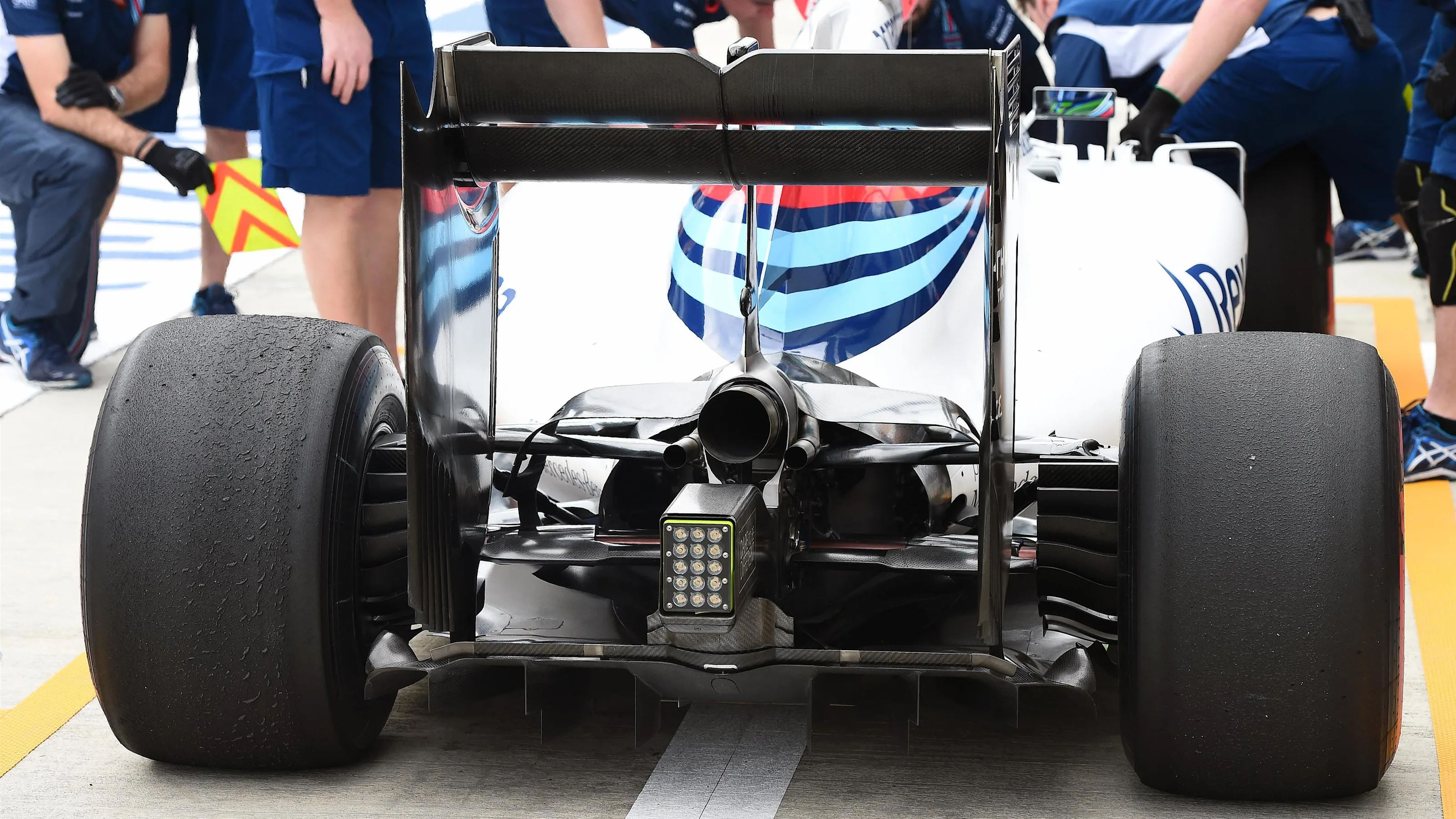 Felipe Massa (BRA) Williams FW38 rear at Formula One World Championship, Rd4, Russian Grand Prix,