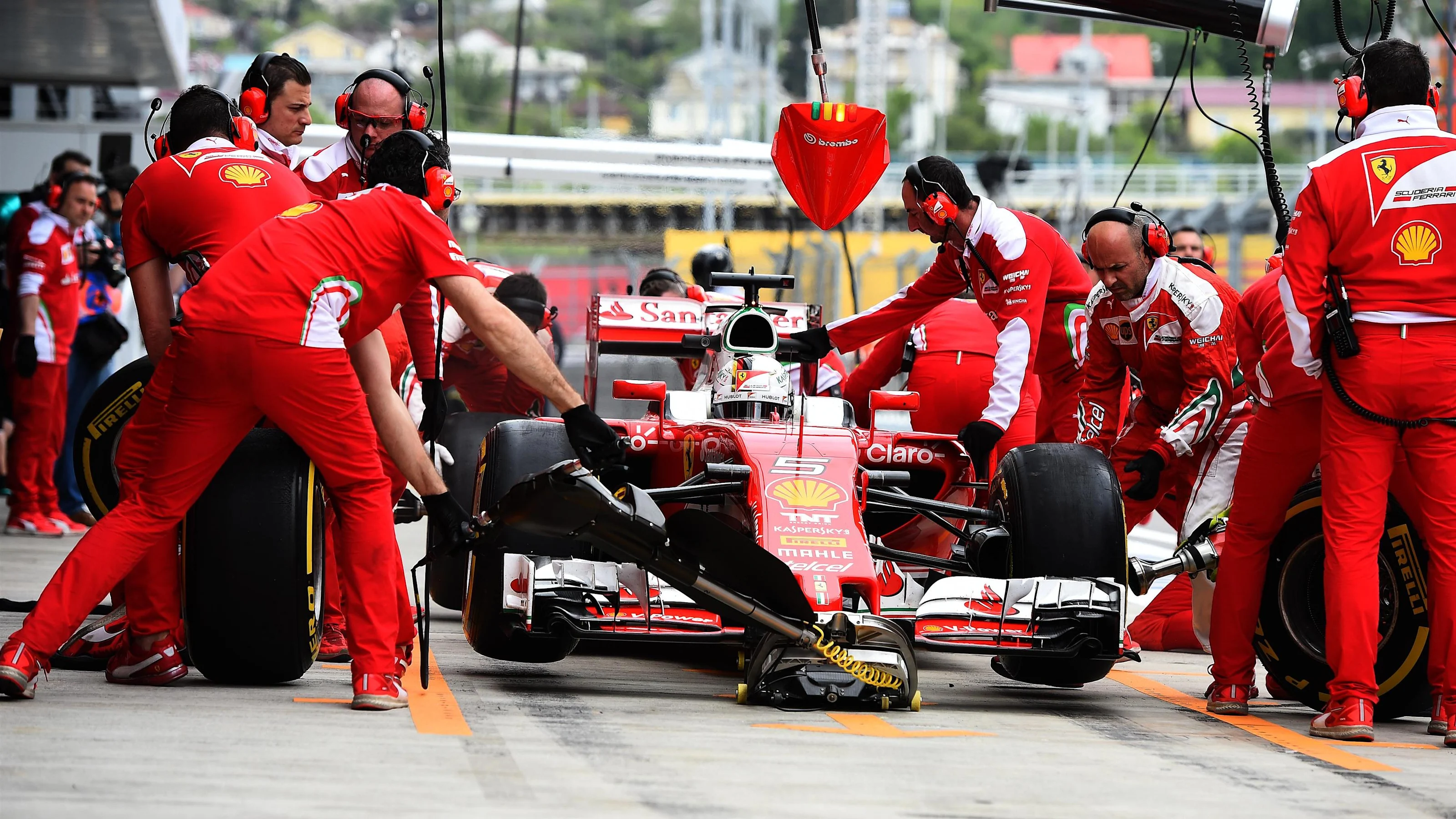 Sebastian Vettel (GER) Ferrari SF16-H at Formula One World Championship, Rd4, Russian Grand Prix,
