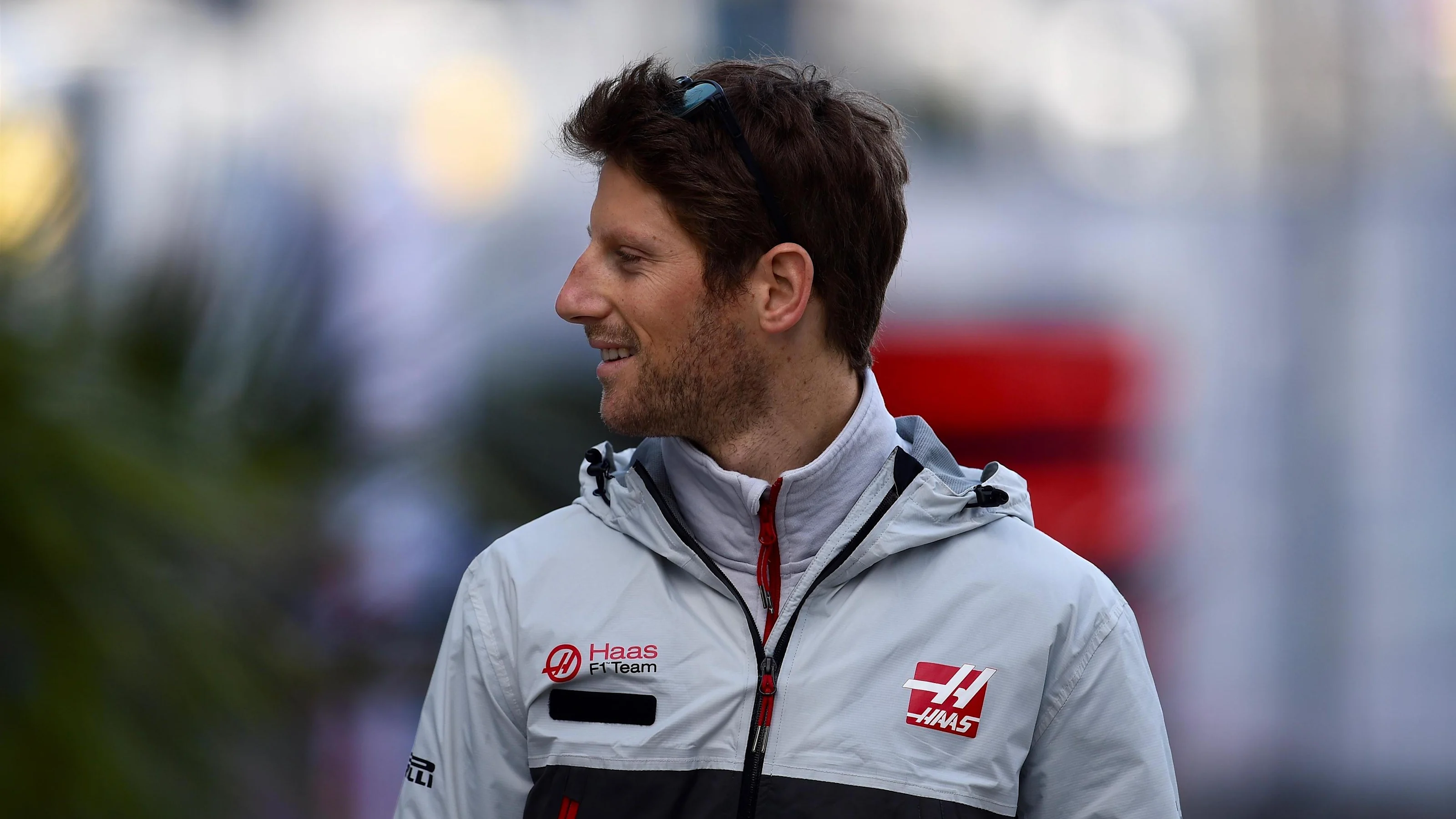 Romain Grosjean (FRA) Haas F1 at Formula One World Championship, Rd4, Russian Grand Prix, Practice,