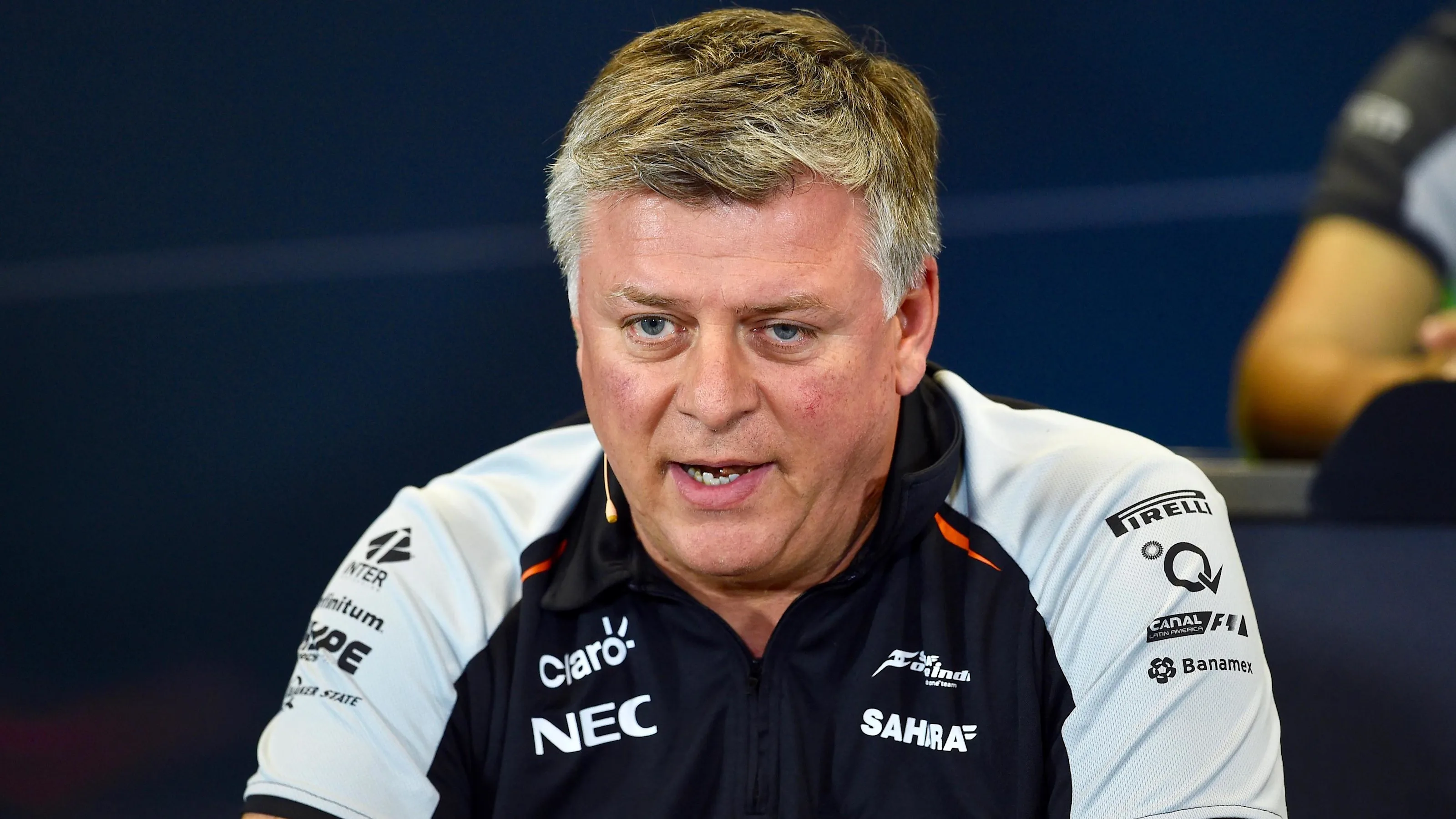 Otmar Szafnauer (USA) Force India Formula One Team Chief Operating Officer in the Press Conference
