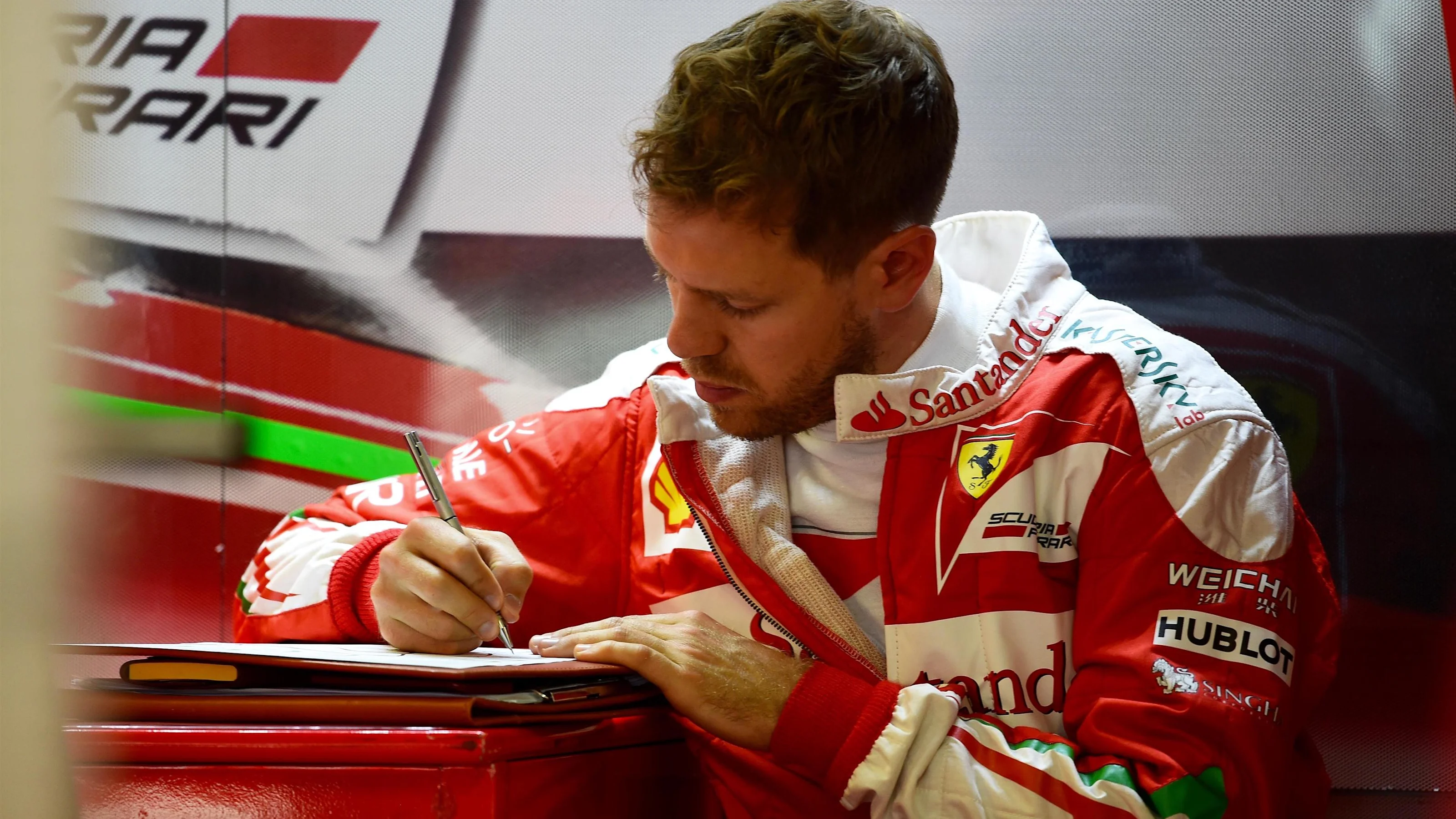 Sebastian Vettel (GER) Ferrari at Formula One World Championship, Rd4, Russian Grand Prix,