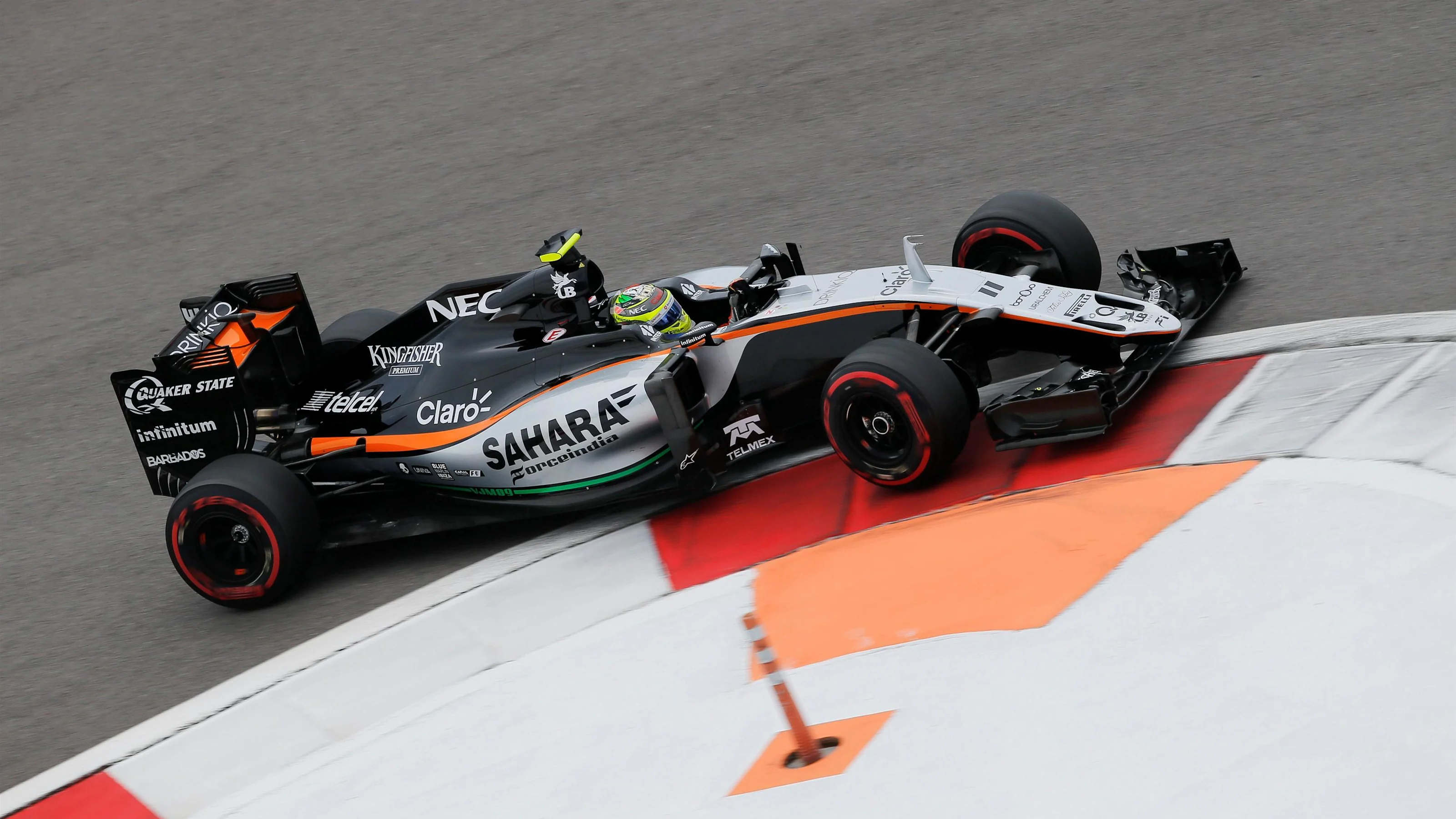 Sergio Perez (MEX) Force India VJM09 at Formula One World Championship, Rd4, Russian Grand Prix,