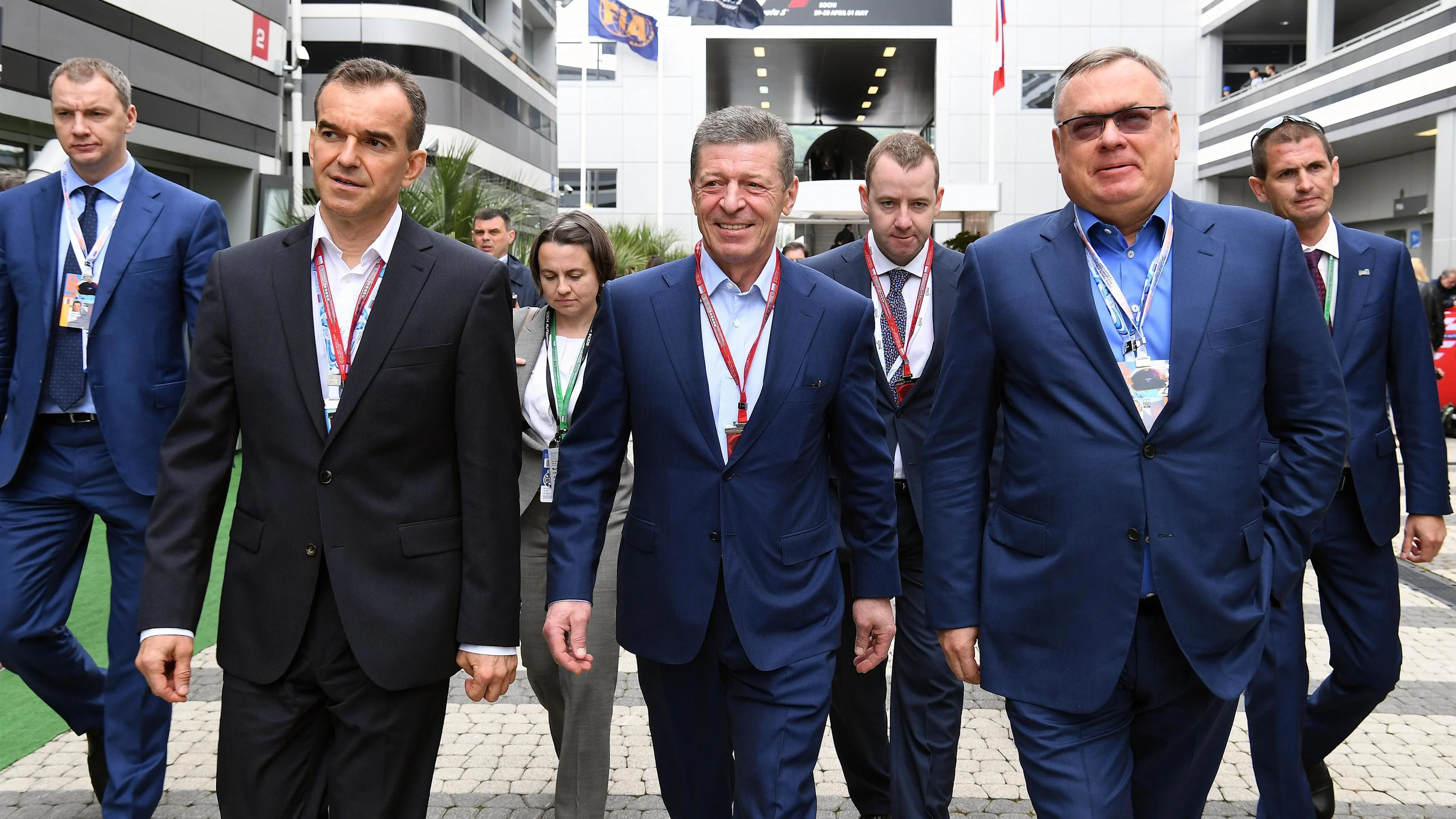 Veniamin Kondrytyev (RUS) Governor of Krasnodar Region and Dmitry Kozak (RUS) Deputy Prime Minister