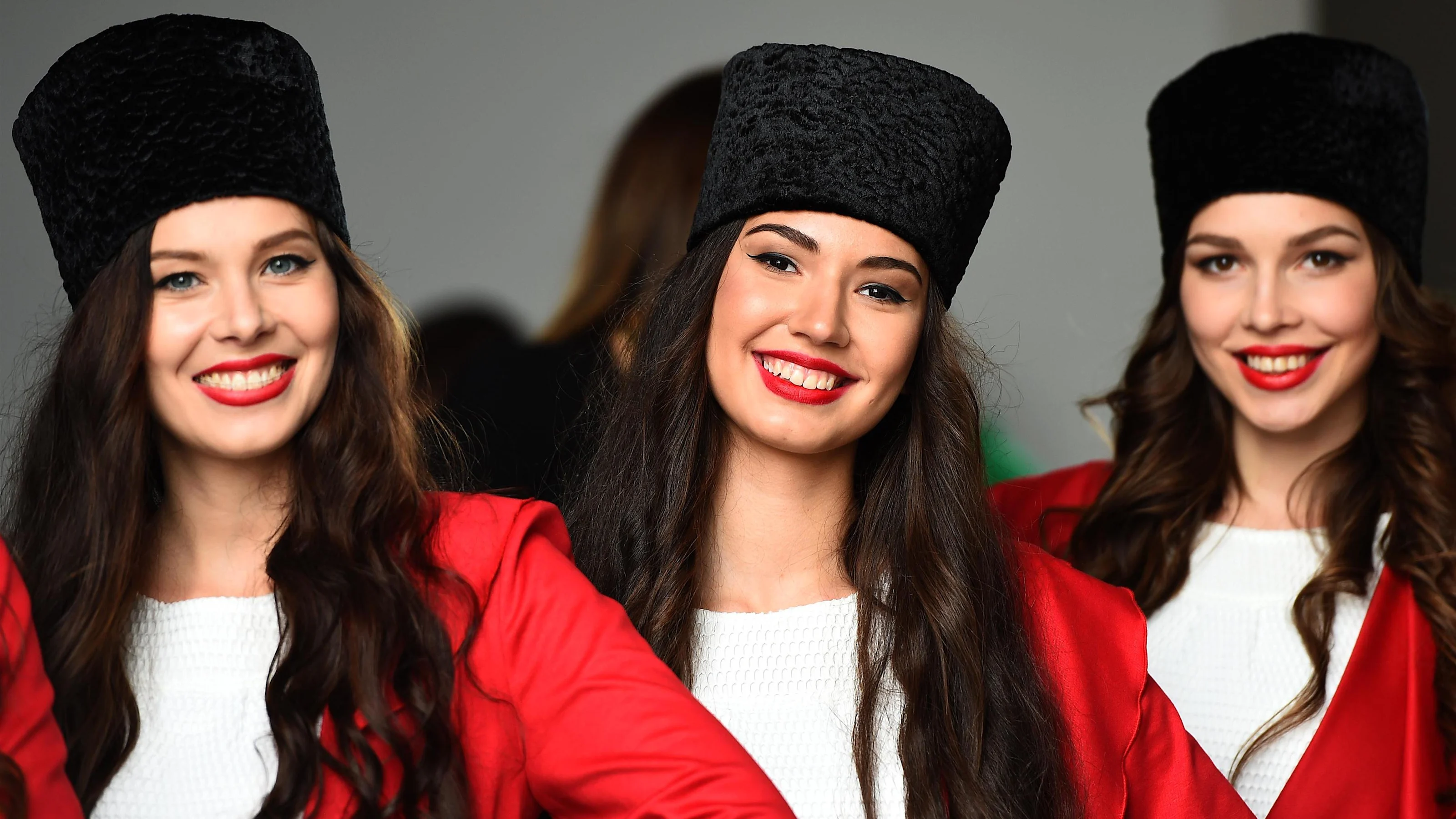 Grid girls at Formula One World Championship, Rd4, Russian Grand Prix, Qualifying, Sochi Autodrom,