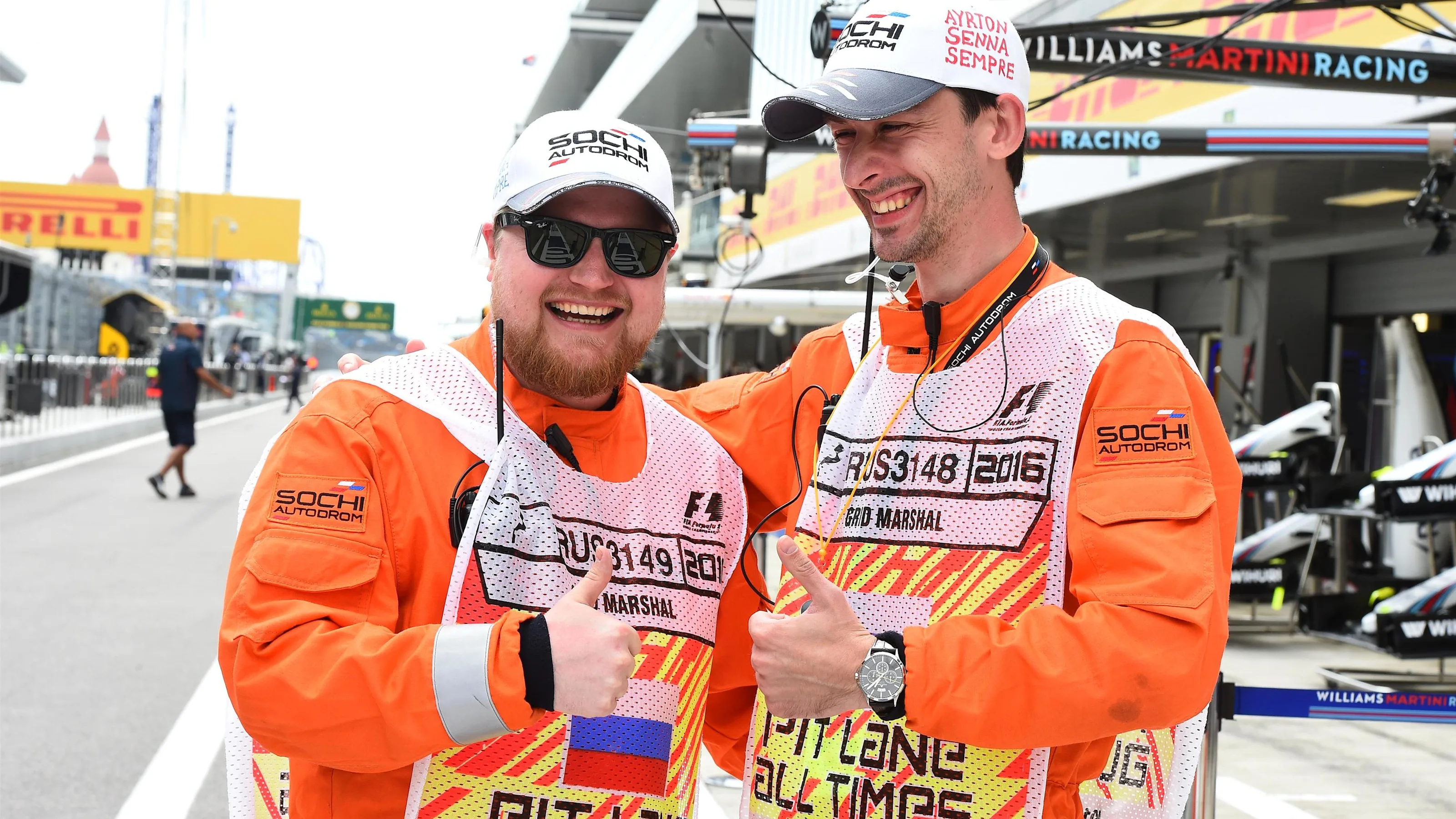 Marshals at Formula One World Championship, Rd4, Russian Grand Prix, Qualifying, Sochi Autodrom,