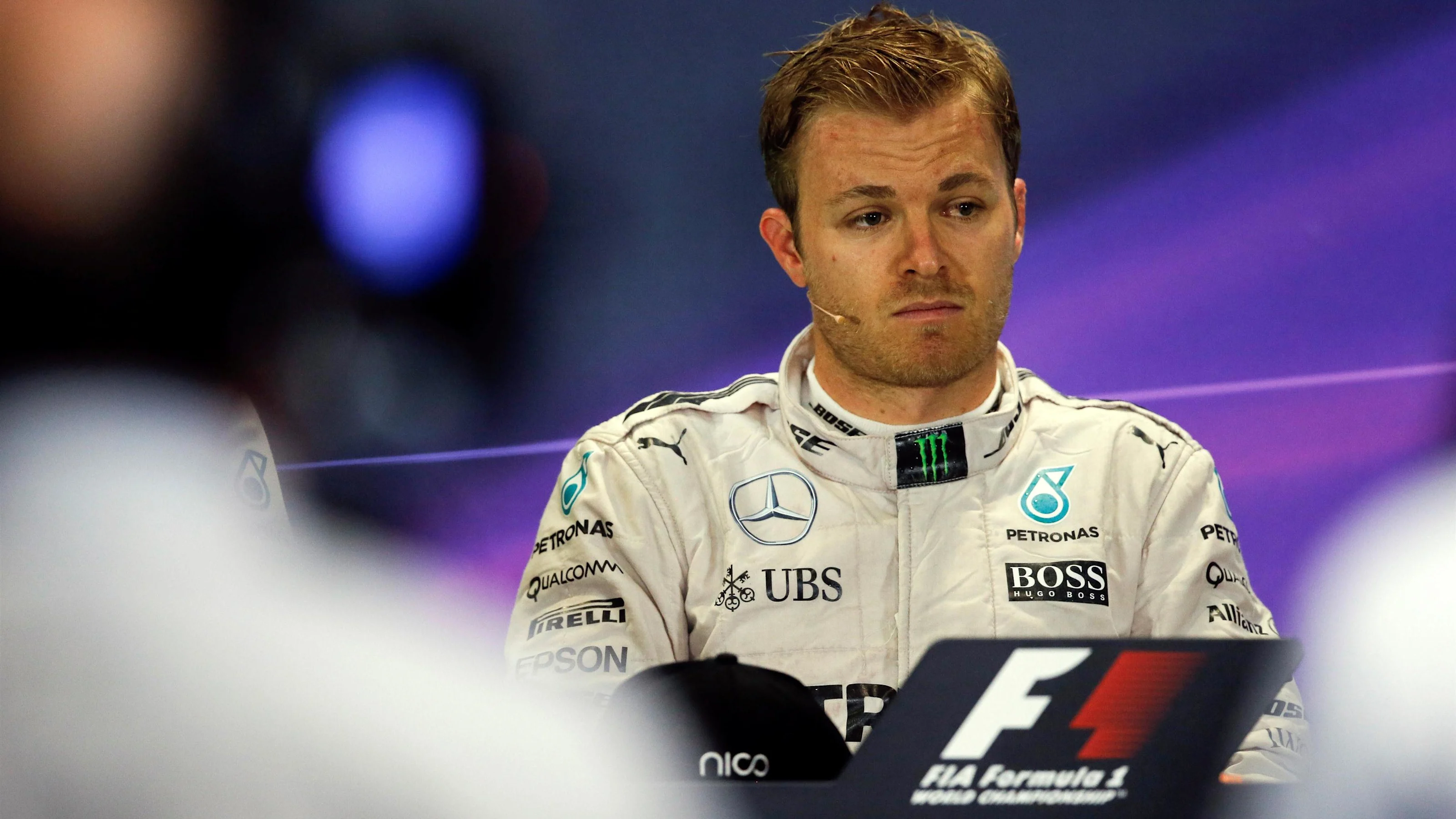 Nico Rosberg (GER) Mercedes AMG F1 in the Press Conference at Formula One World Championship, Rd4,