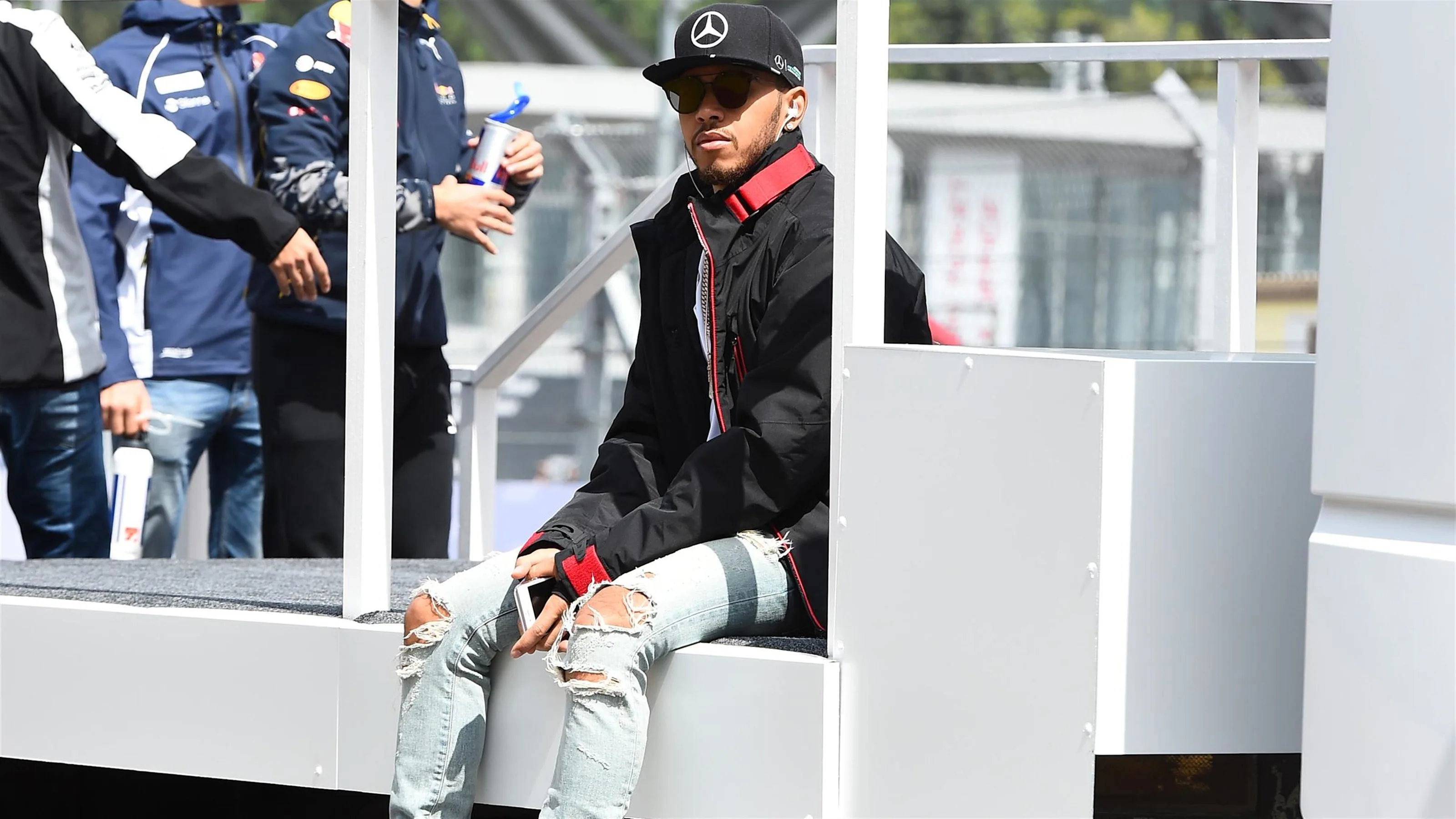 Lewis Hamilton (GBR) Mercedes AMG F1 on the drivers parade at Formula One World Championship, Rd4,