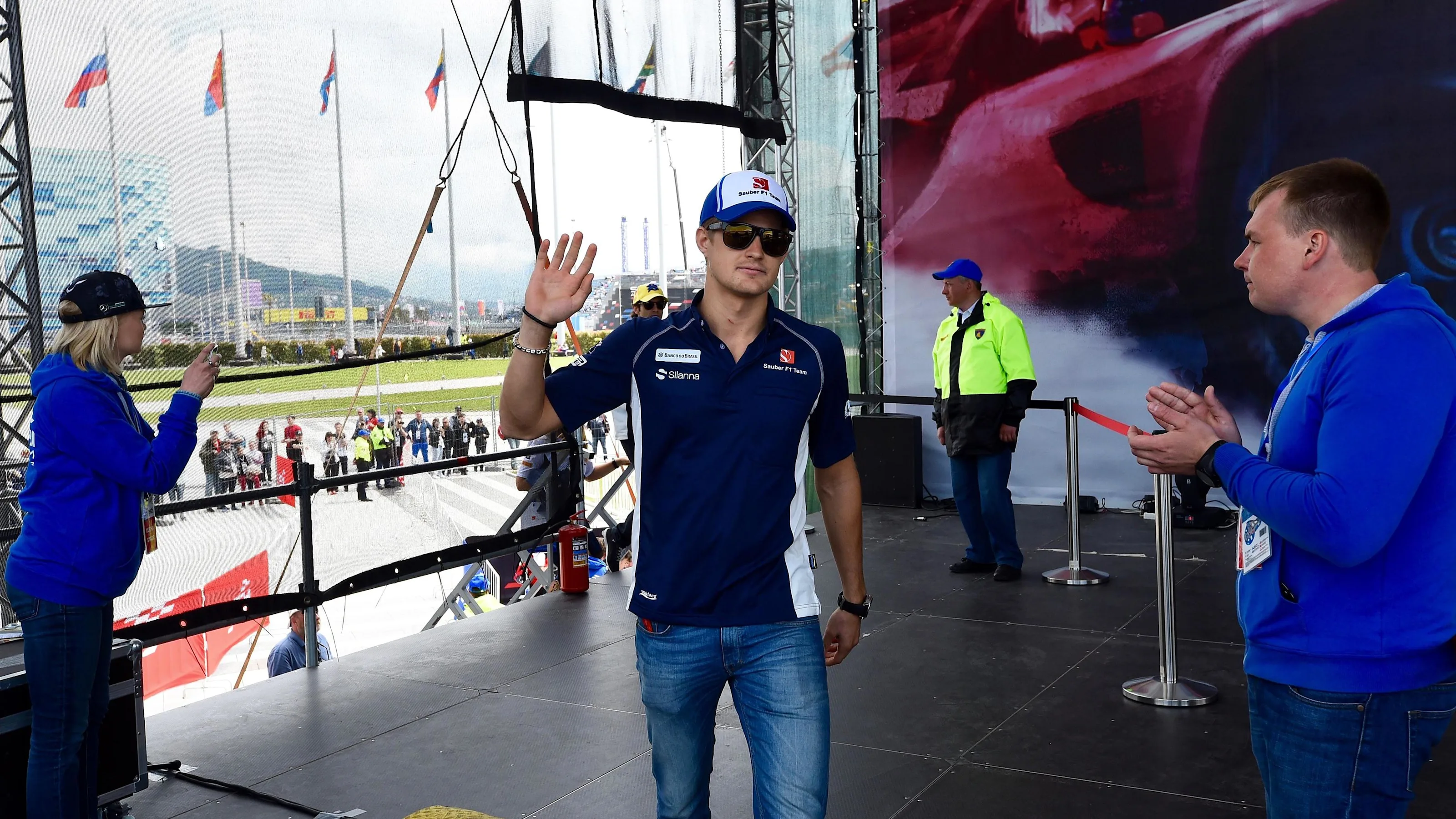 Marcus Ericsson (SWE) Sauber at the autograph session at Formula One World Championship, Rd4,