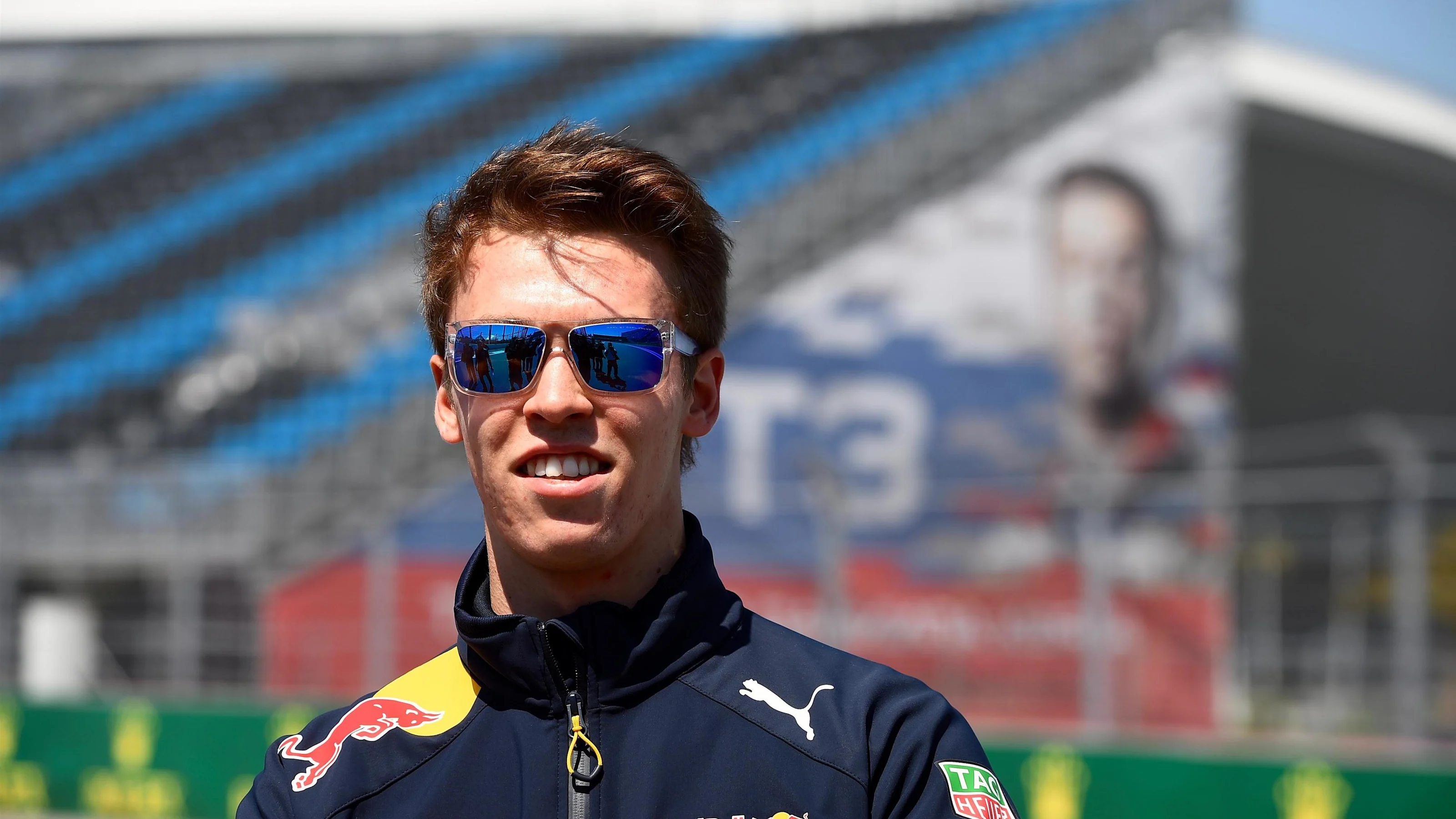 Daniil Kyvat (RUS) Red Bull Racing walks the track at Formula One World Championship, Rd4, Russian