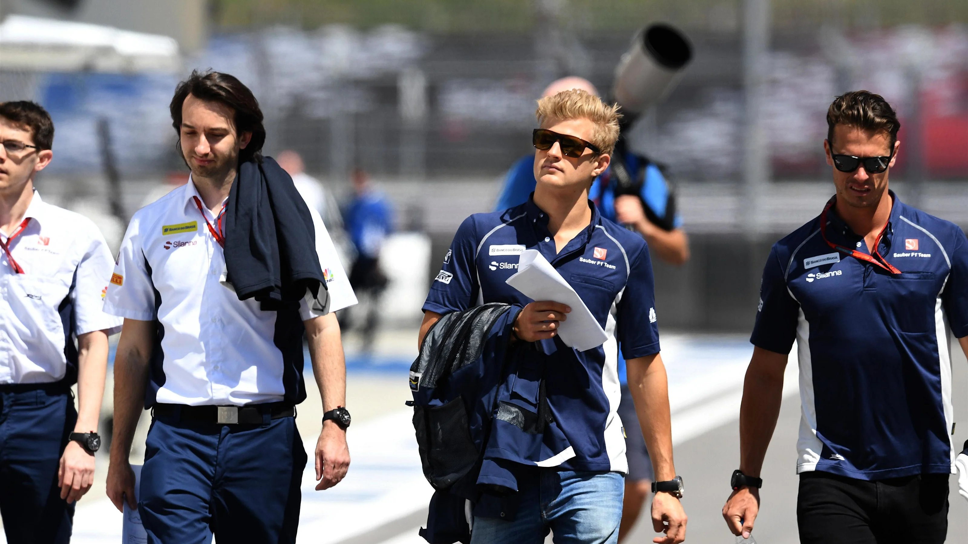 Marcus Ericsson (SWE) Sauber walks the track at Formula One World Championship, Rd4, Russian Grand
