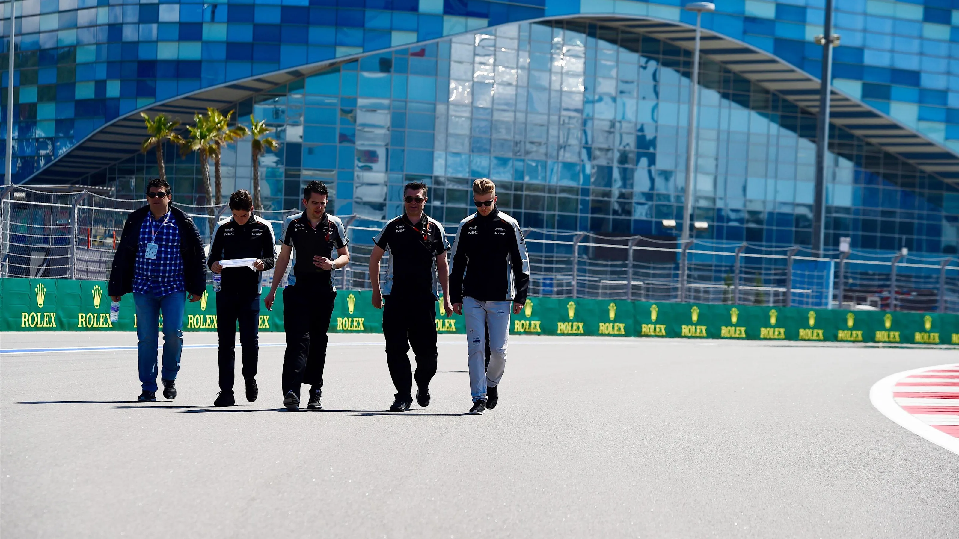 Nico Hulkenberg (GER) Force India F1 walks the track at Formula One World Championship, Rd4,