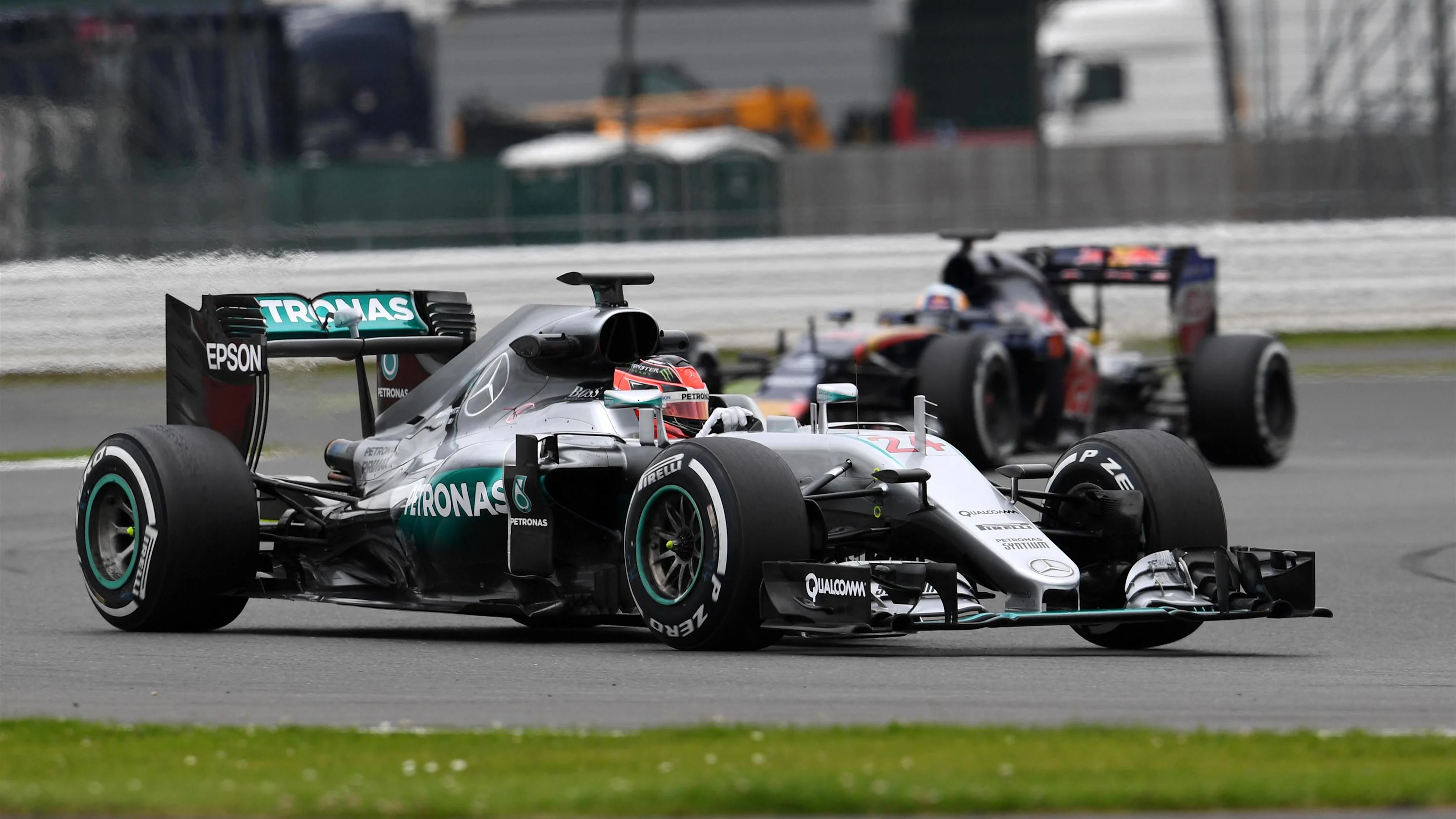 Esteban Ocon (FRA) Mercedes-Benz F1 W07 Hybrid at Formula One Testing, Day One, Silverstone,