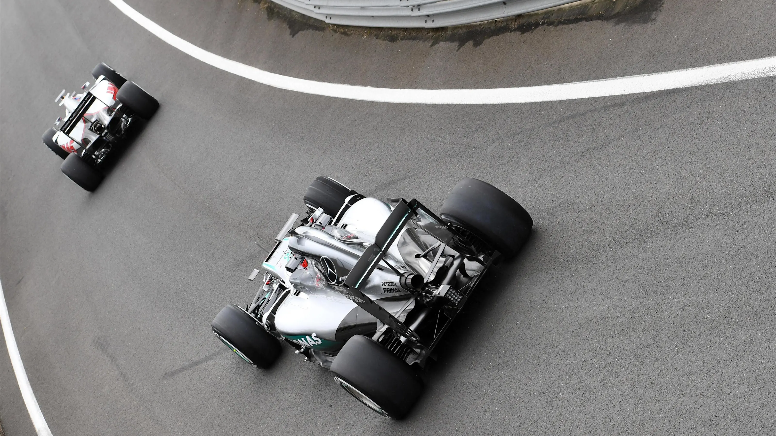 Esteban Ocon (FRA) Mercedes-Benz F1 W07 Hybrid at Formula One Testing, Day One, Silverstone,