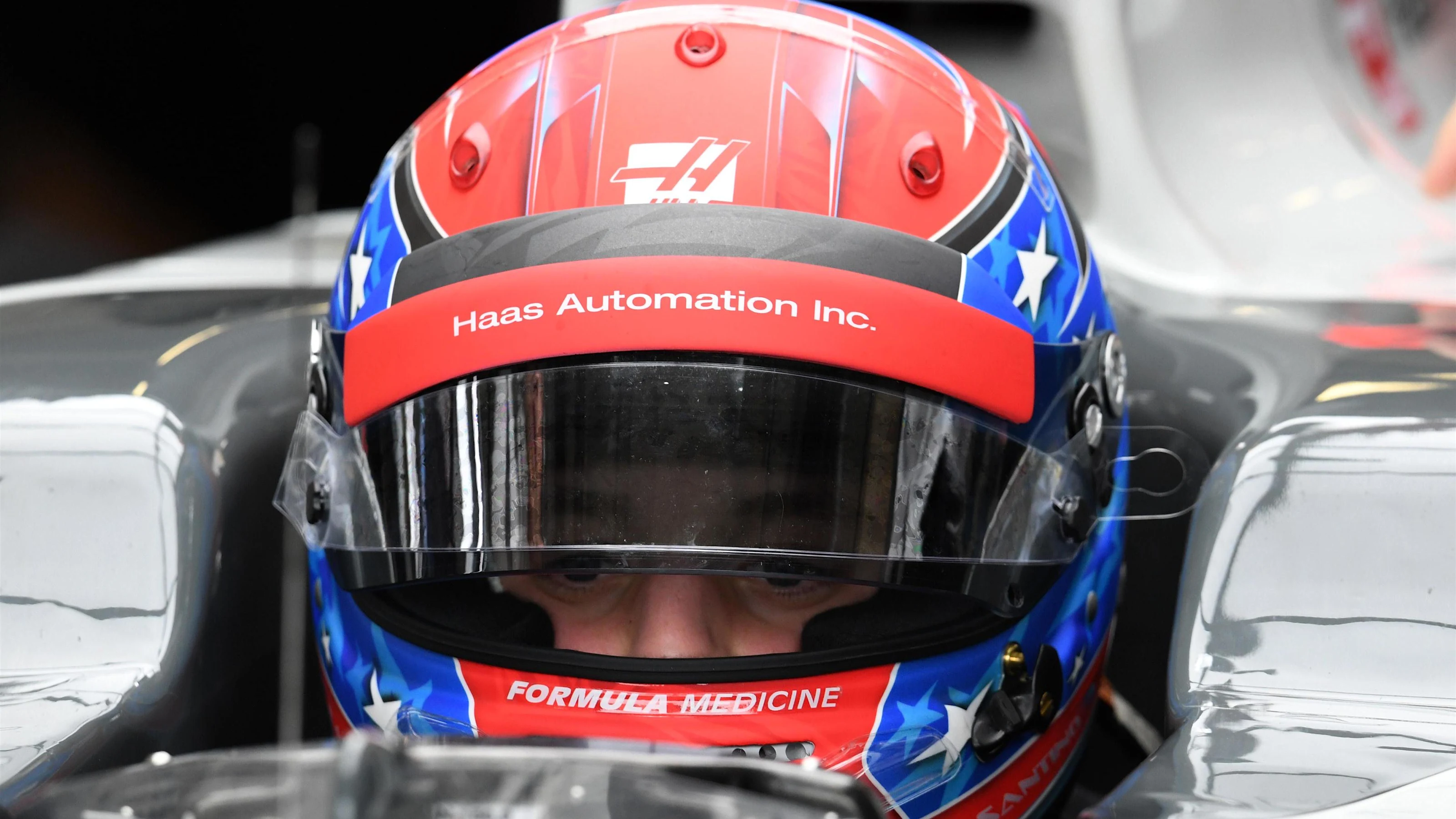 Santino Ferrucci (USA) Haas VF-16 at Formula One Testing, Day One, Silverstone, England, Tuesday 12