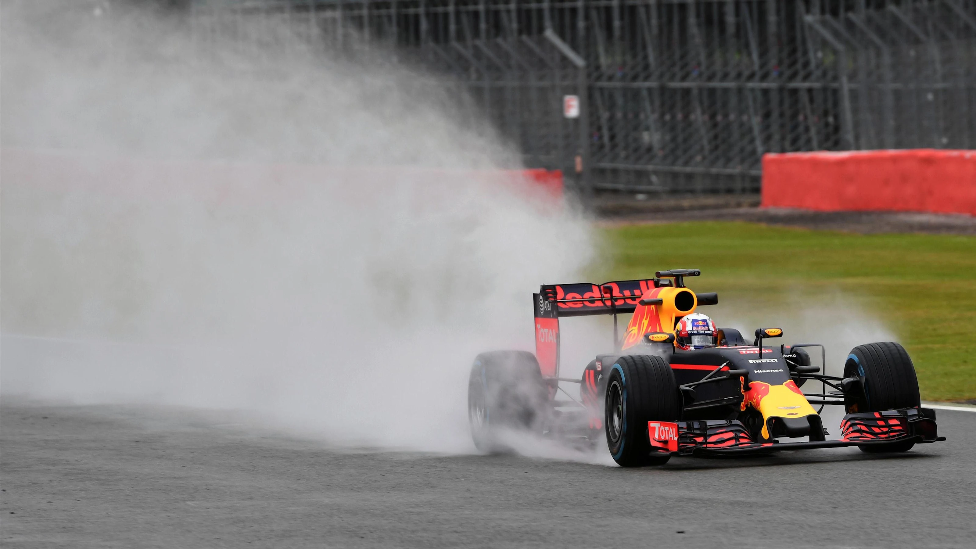 Pierre Gasly (FRA) Red Bull Racing RB12 at Formula One Testing, Day One, Silverstone, England,