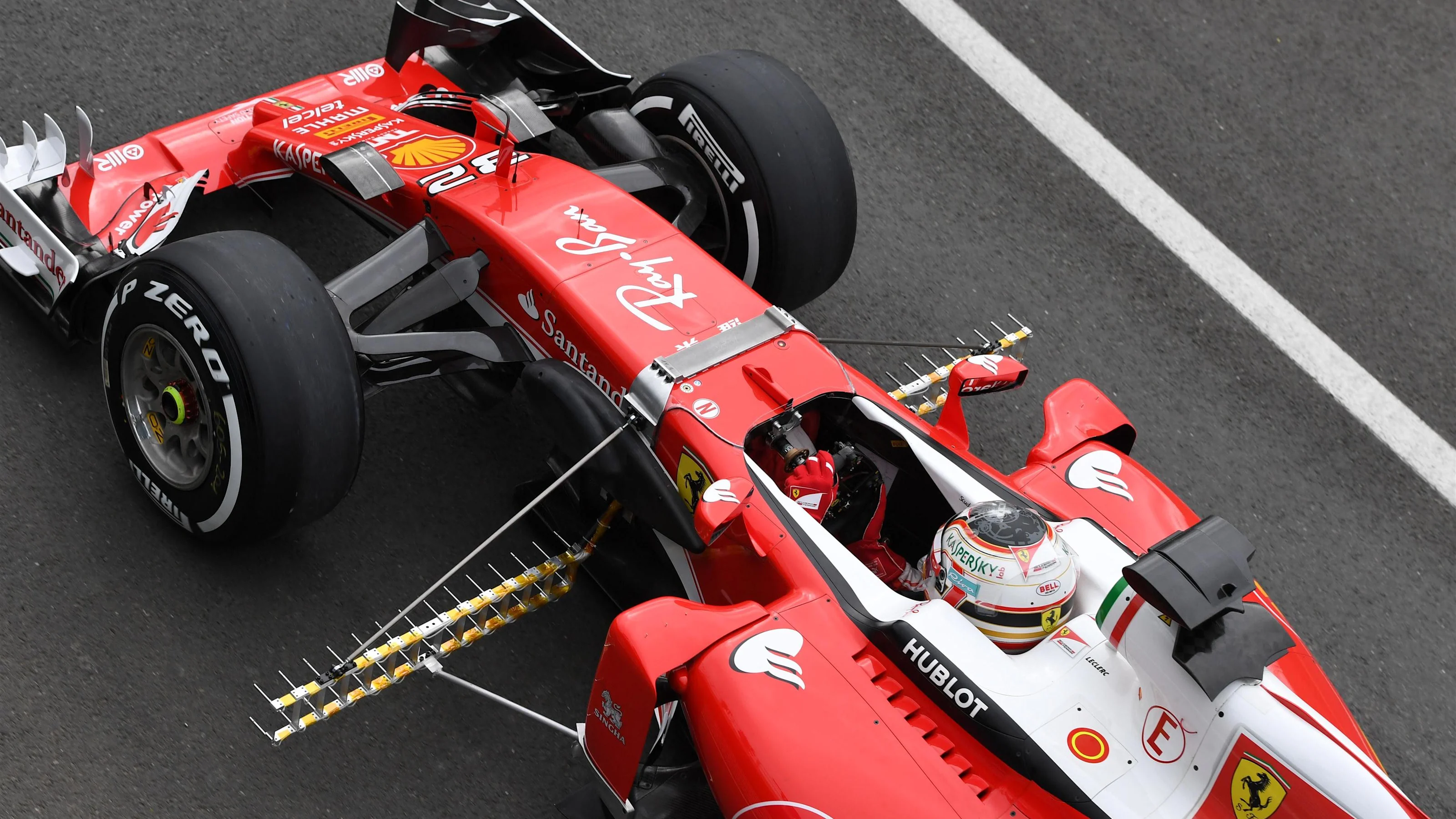 Charles Leclerc (MON) Ferrari SF16-H with aero sensors at Formula One Testing, Day One,