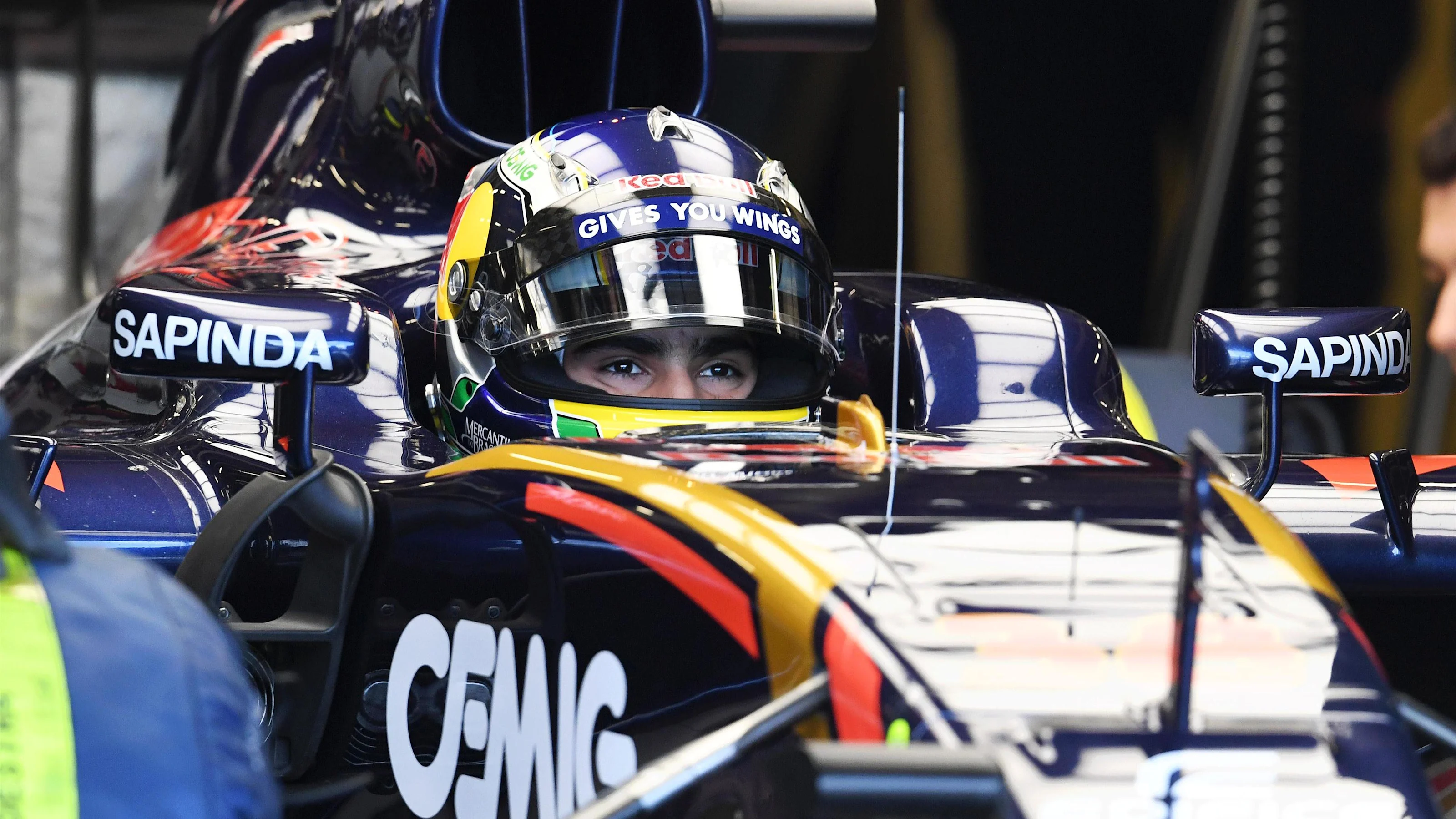Sergio Sette Camara (BRA) Scuderia Toro Rosso STR11 at Formula One Testing, Day Two, Silverstone,