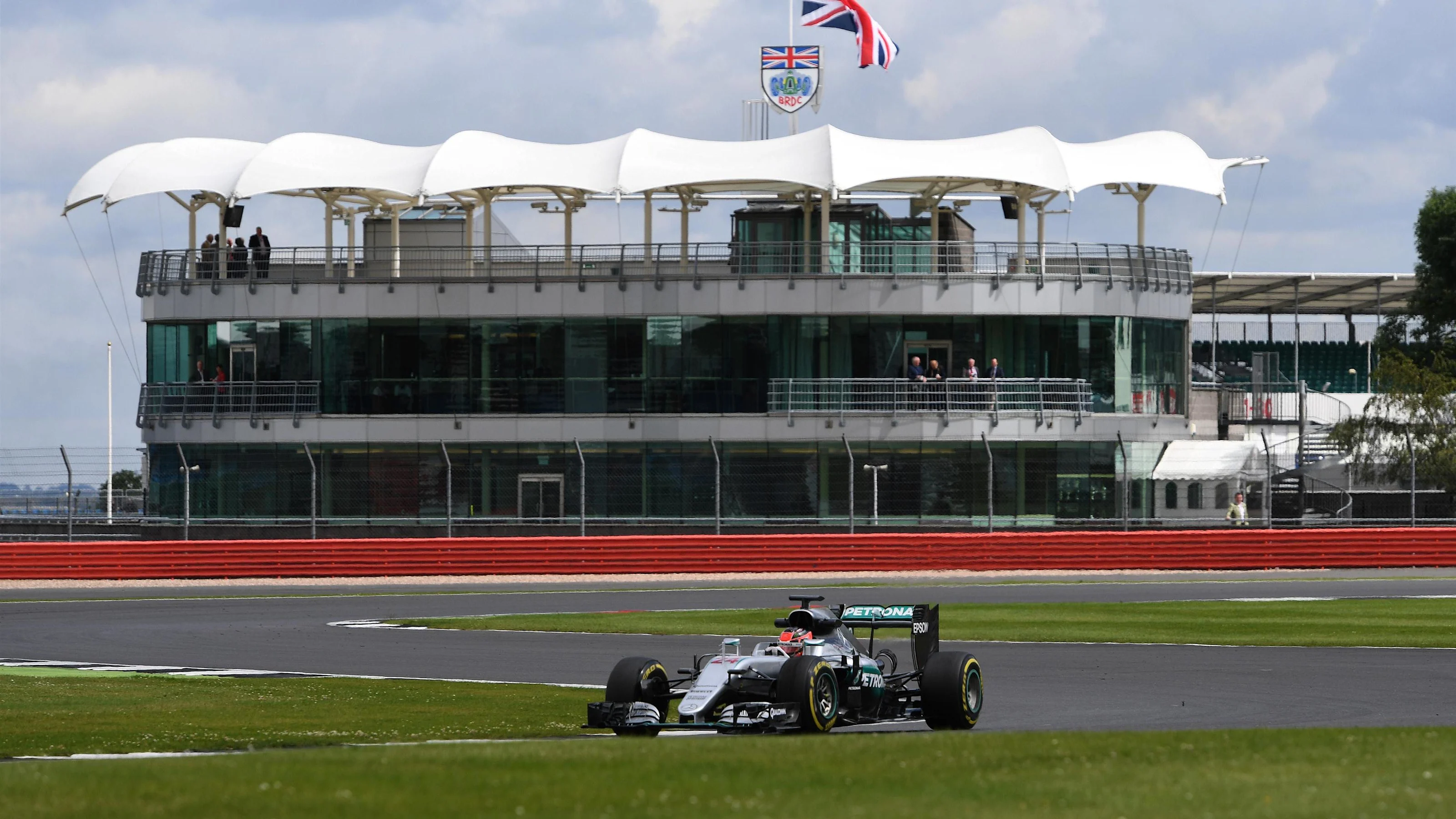 Esteban Ocon (FRA) Mercedes-Benz F1 W07 Hybrid at Formula One Testing, Day Two, Silverstone,