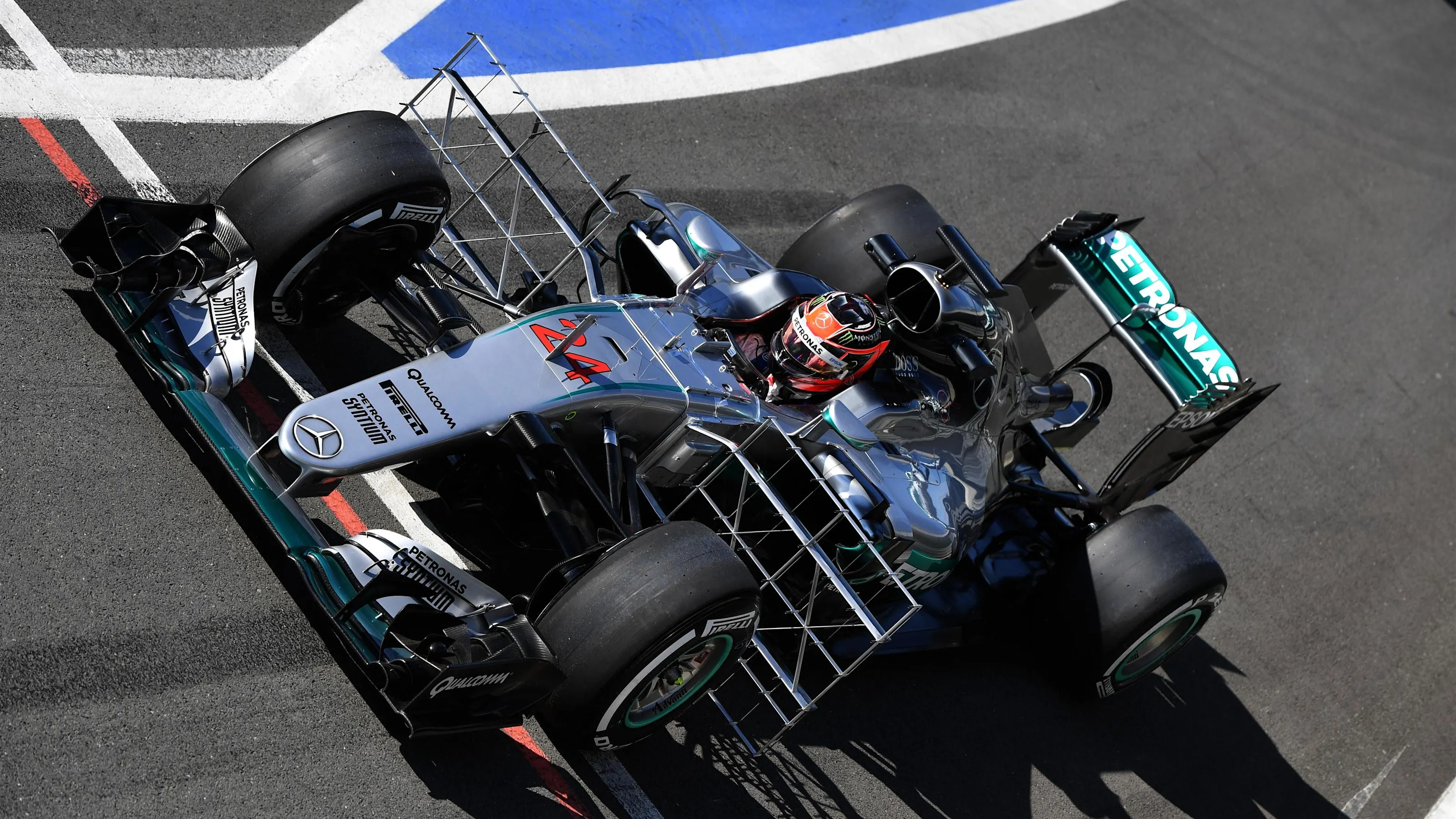 Esteban Ocon (FRA) Mercedes-Benz F1 W07 Hybrid with aero sensors at Formula One Testing, Day Two,