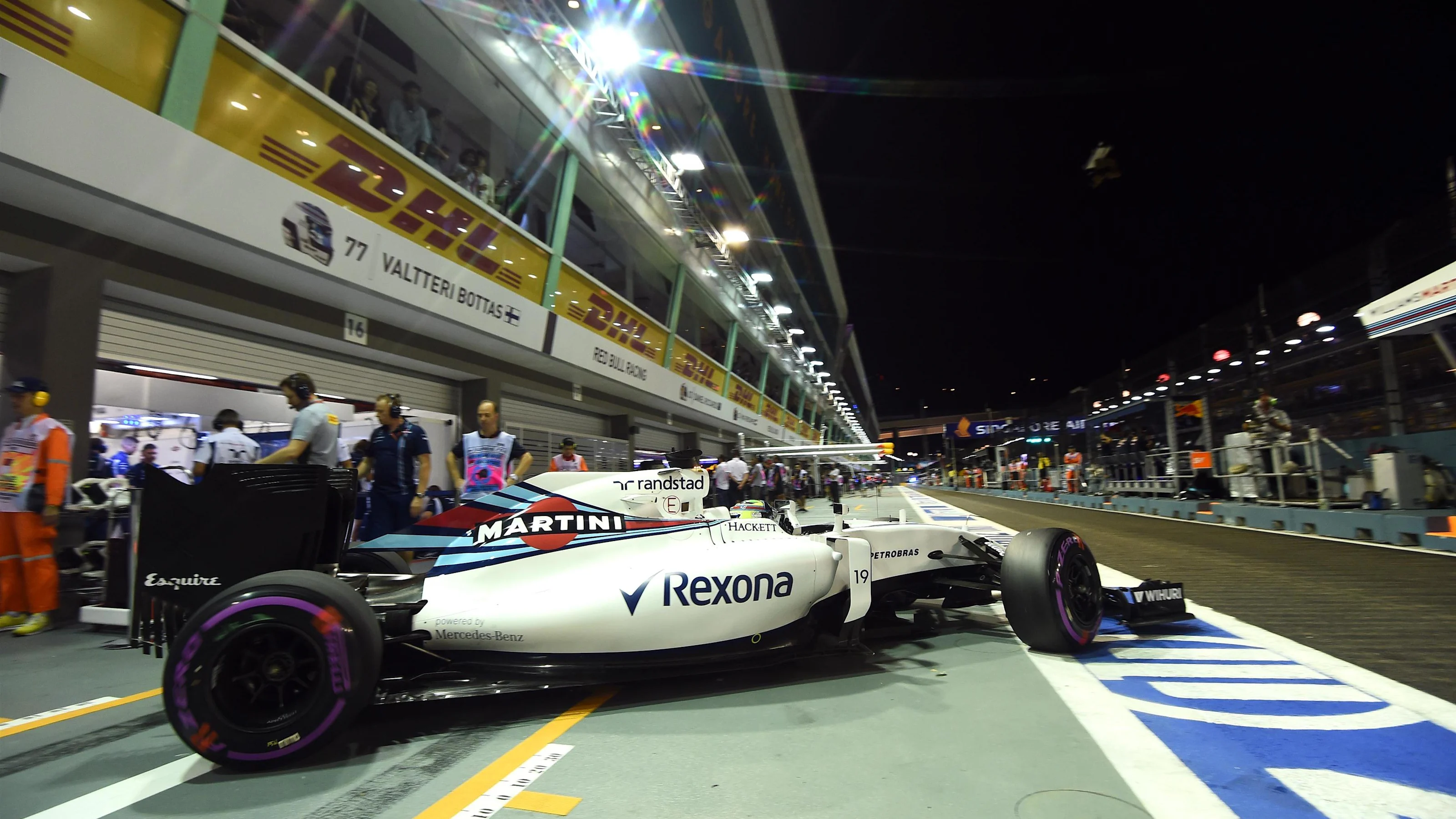 Felipe Massa (BRA) Williams FW38 at Formula One World Championship, Rd15, Singapore Grand Prix,