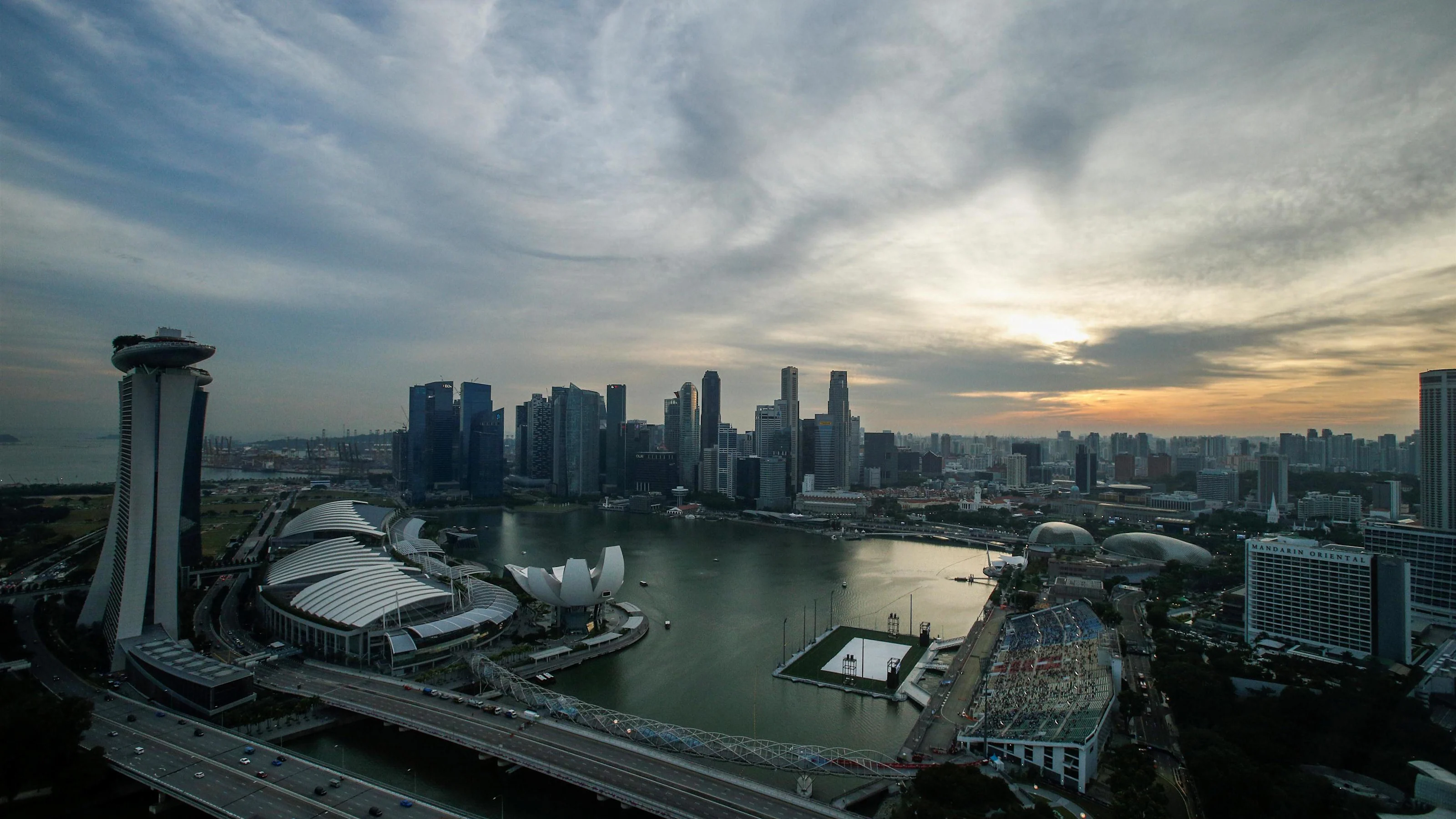 Scenic view at Formula One World Championship, Rd15, Singapore Grand Prix, Qualifying, Marina Bay