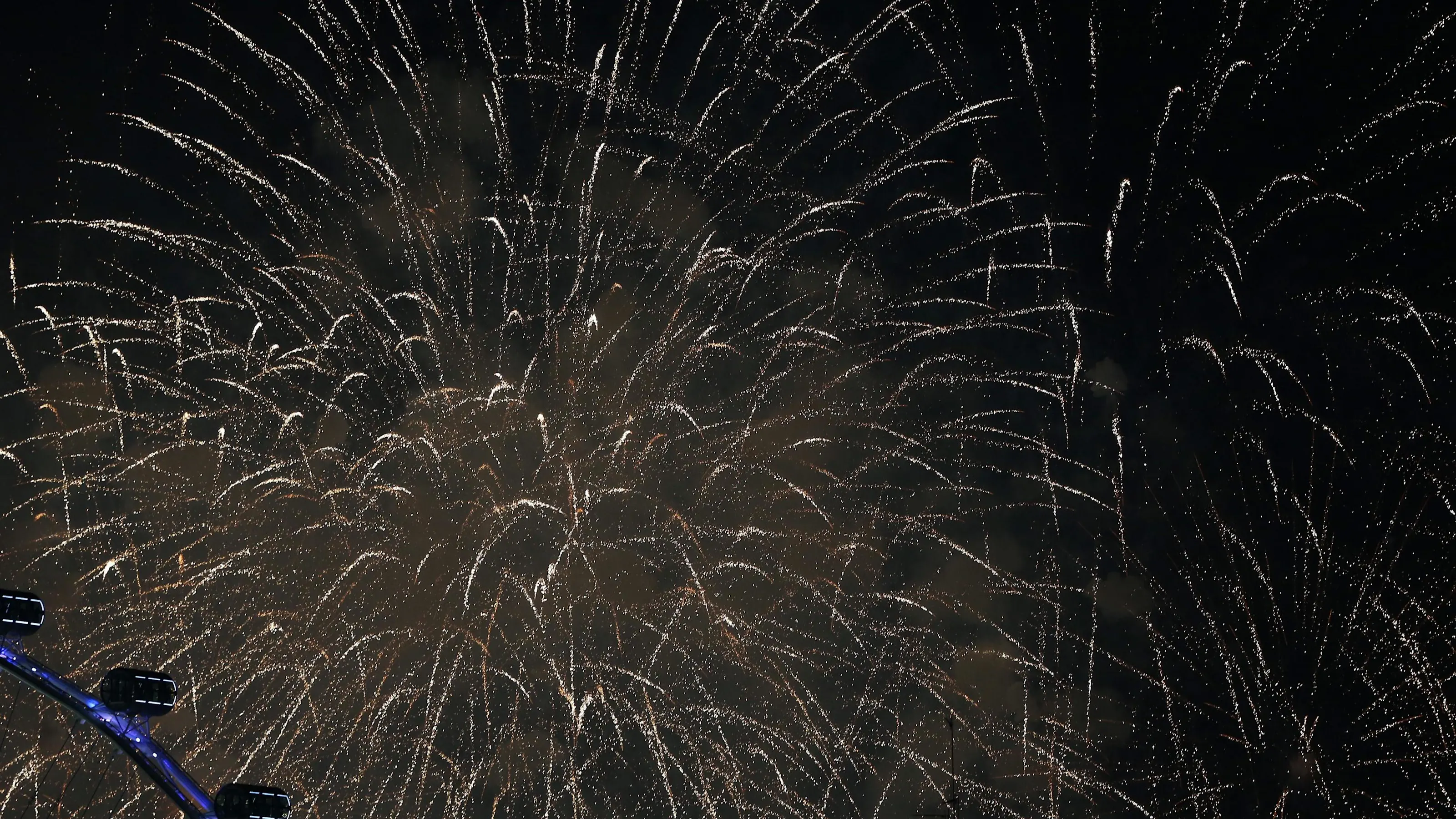 Fireworks at Formula One World Championship, Rd15, Singapore Grand Prix, Race, Marina Bay Street