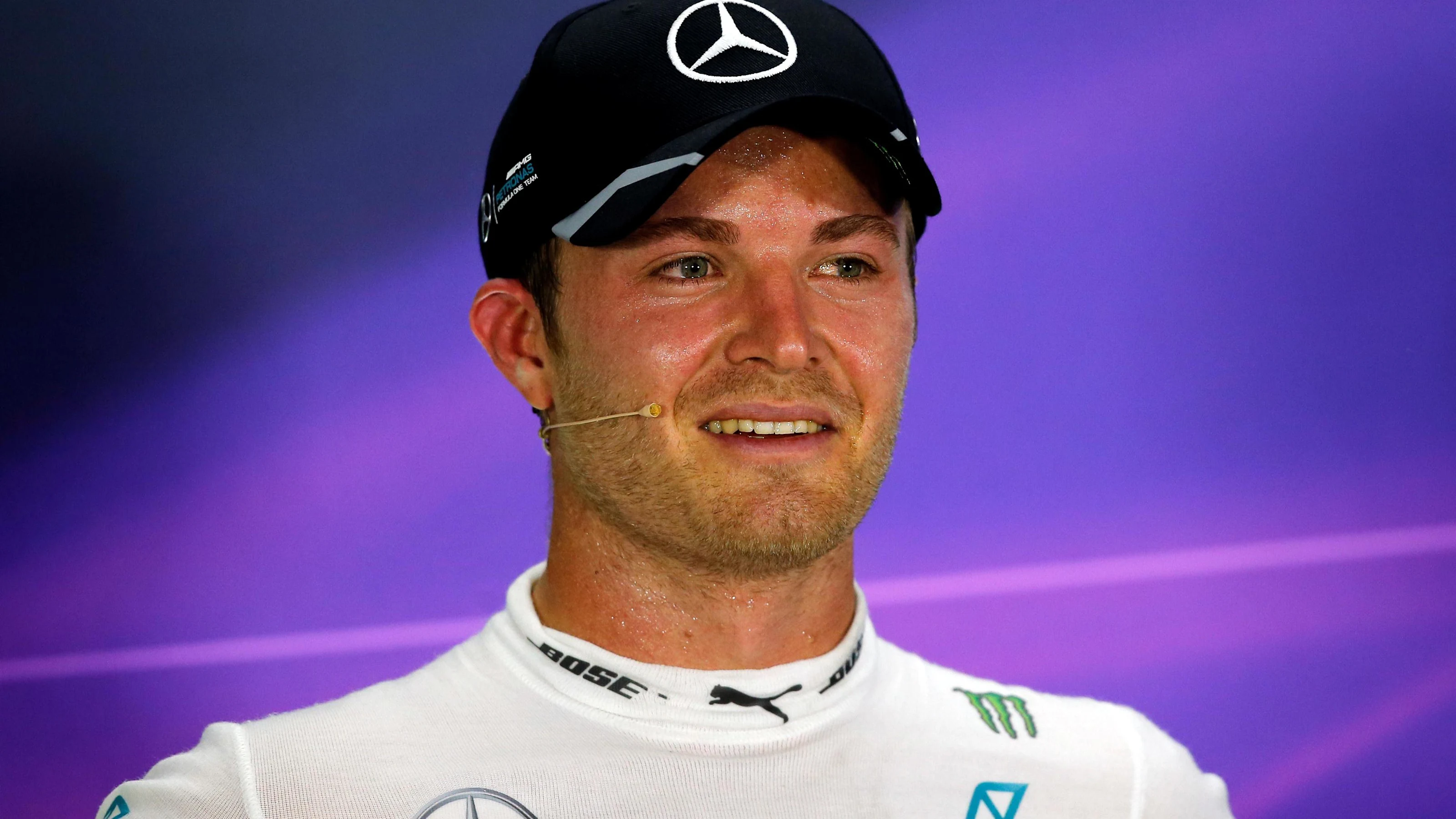 Nico Rosberg (GER) Mercedes AMG F1 in the Press Conference at Formula One World Championship, Rd15,