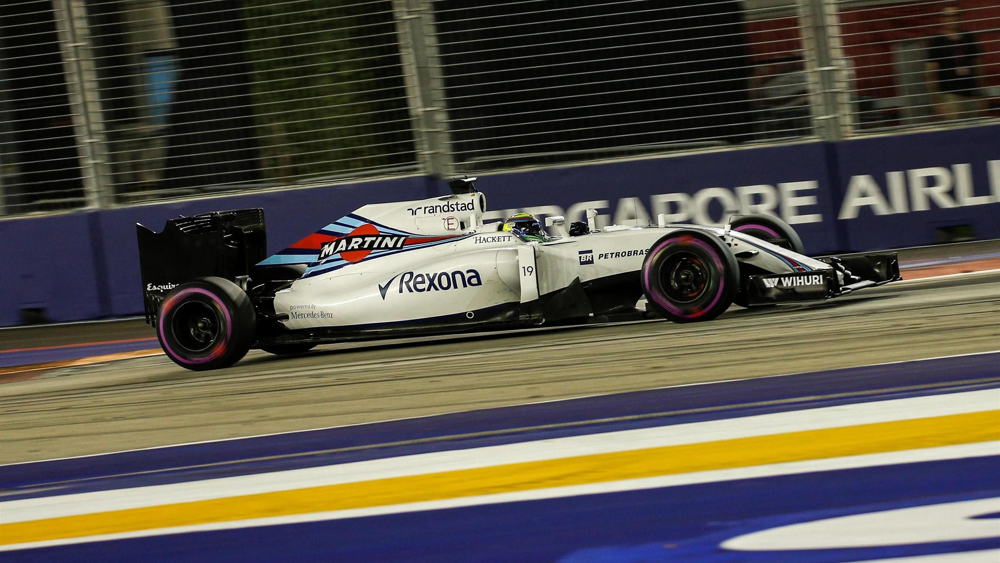 Felipe Massa (BRA) Williams FW38 at Formula One World Championship, Rd15, Singapore Grand Prix,