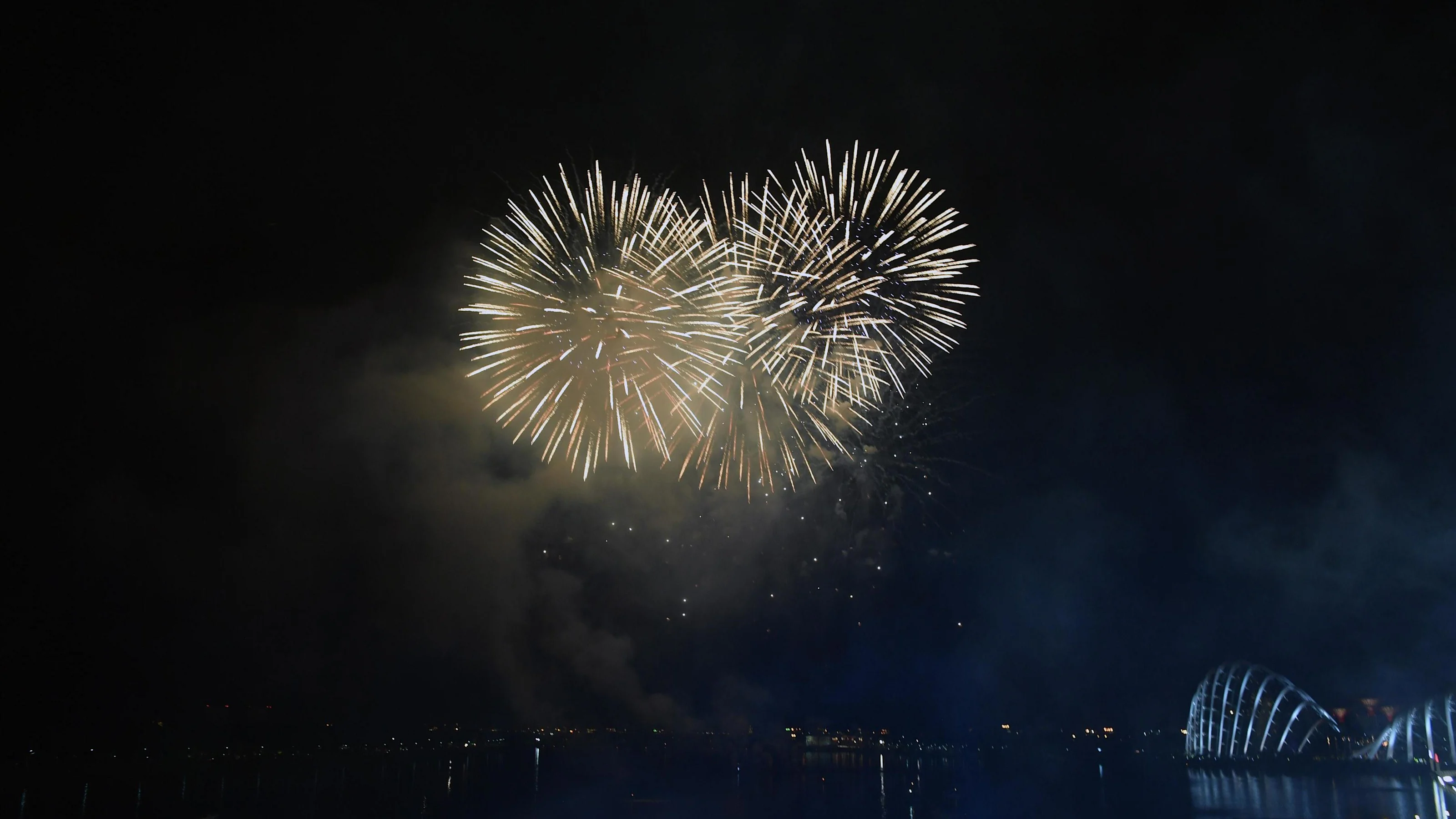 Fireworks at Formula One World Championship, Rd15, Singapore Grand Prix, Race, Marina Bay Street