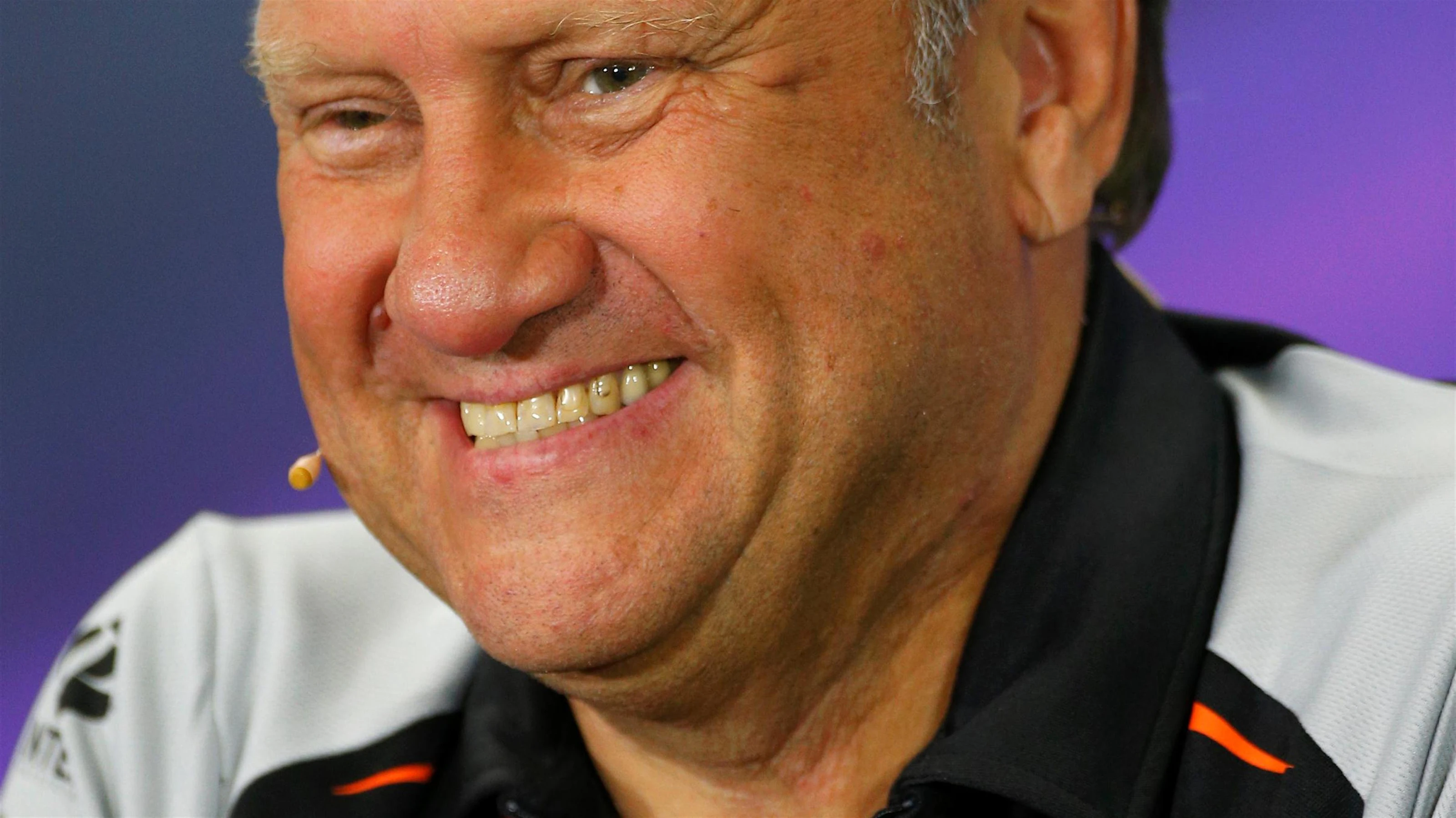 Robert Fearnley (GBR) Force India F1 Team Deputy Team Principal in the Press Conference at Formula