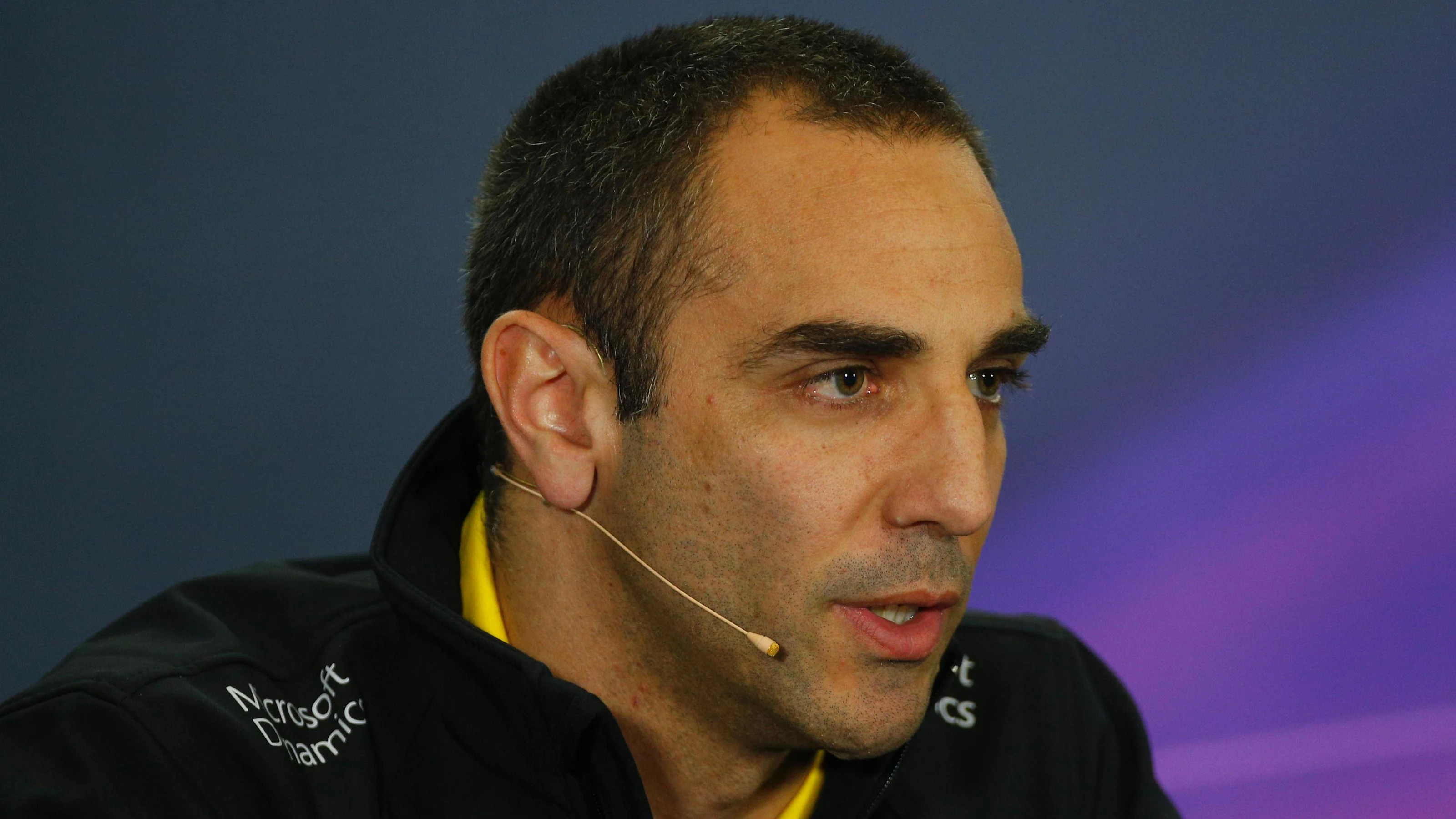 Cyril Abiteboul (FRA) Renault Sport F1 Managing Director in the Press Conference at Formula One