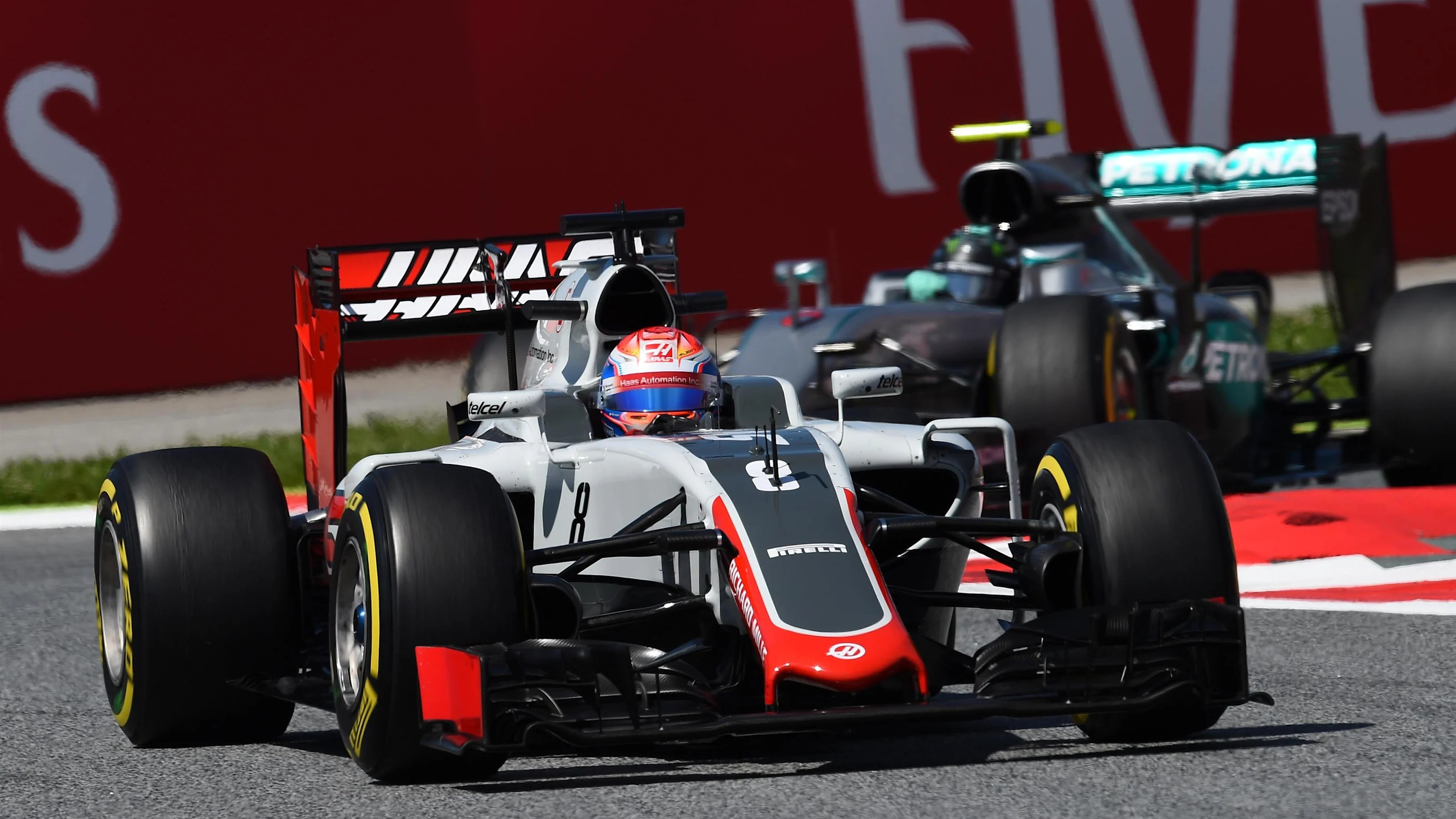 Romain Grosjean (FRA) Haas VF-16 at Formula One World Championship, Rd5, Spanish Grand Prix,