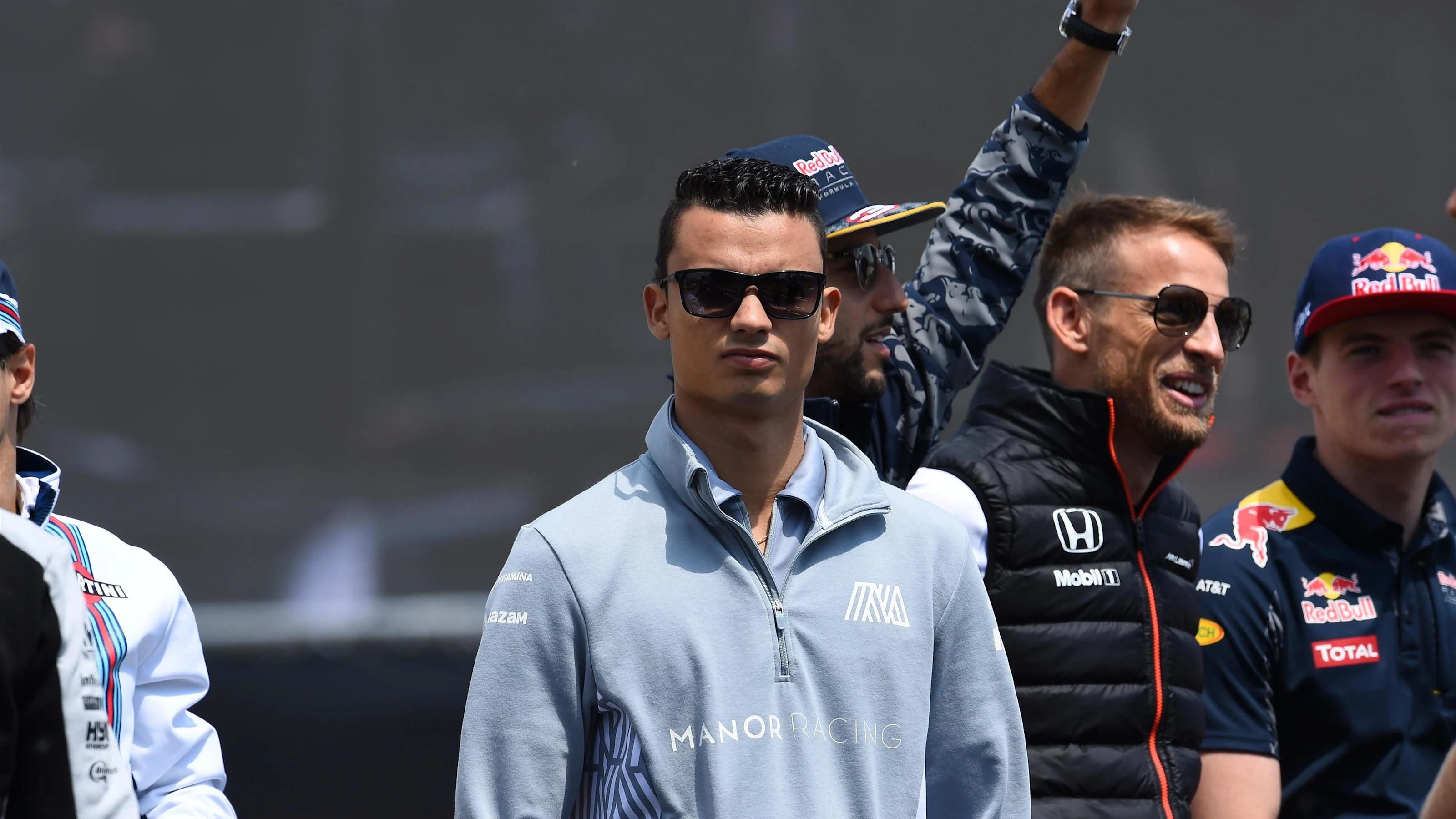 Pascal Wehrlein (GER) Manor Racing on the drivers parade at Formula One World Championship, Rd5,