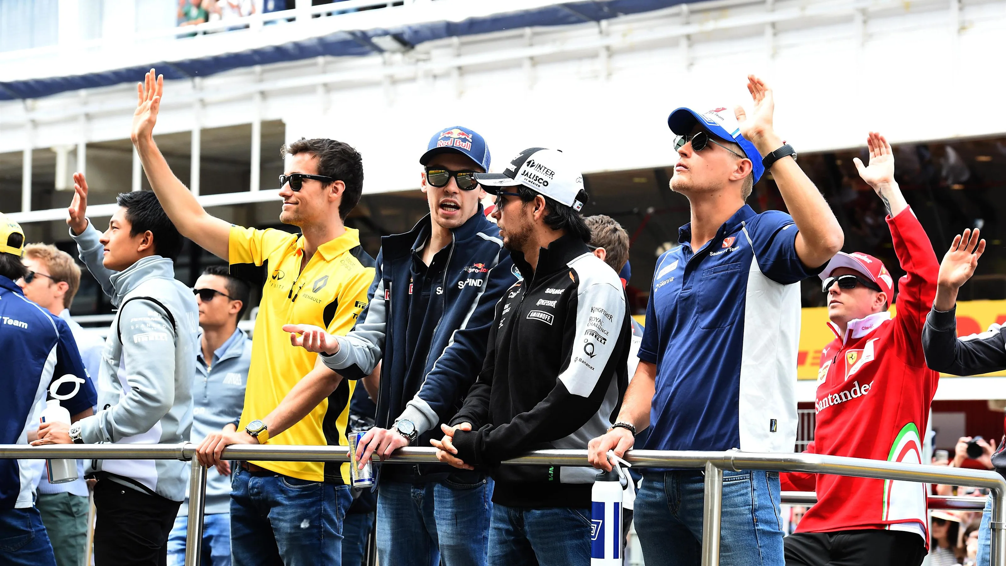 Drivers parade at Formula One World Championship, Rd5, Spanish Grand Prix, Race, Barcelona, Spain,