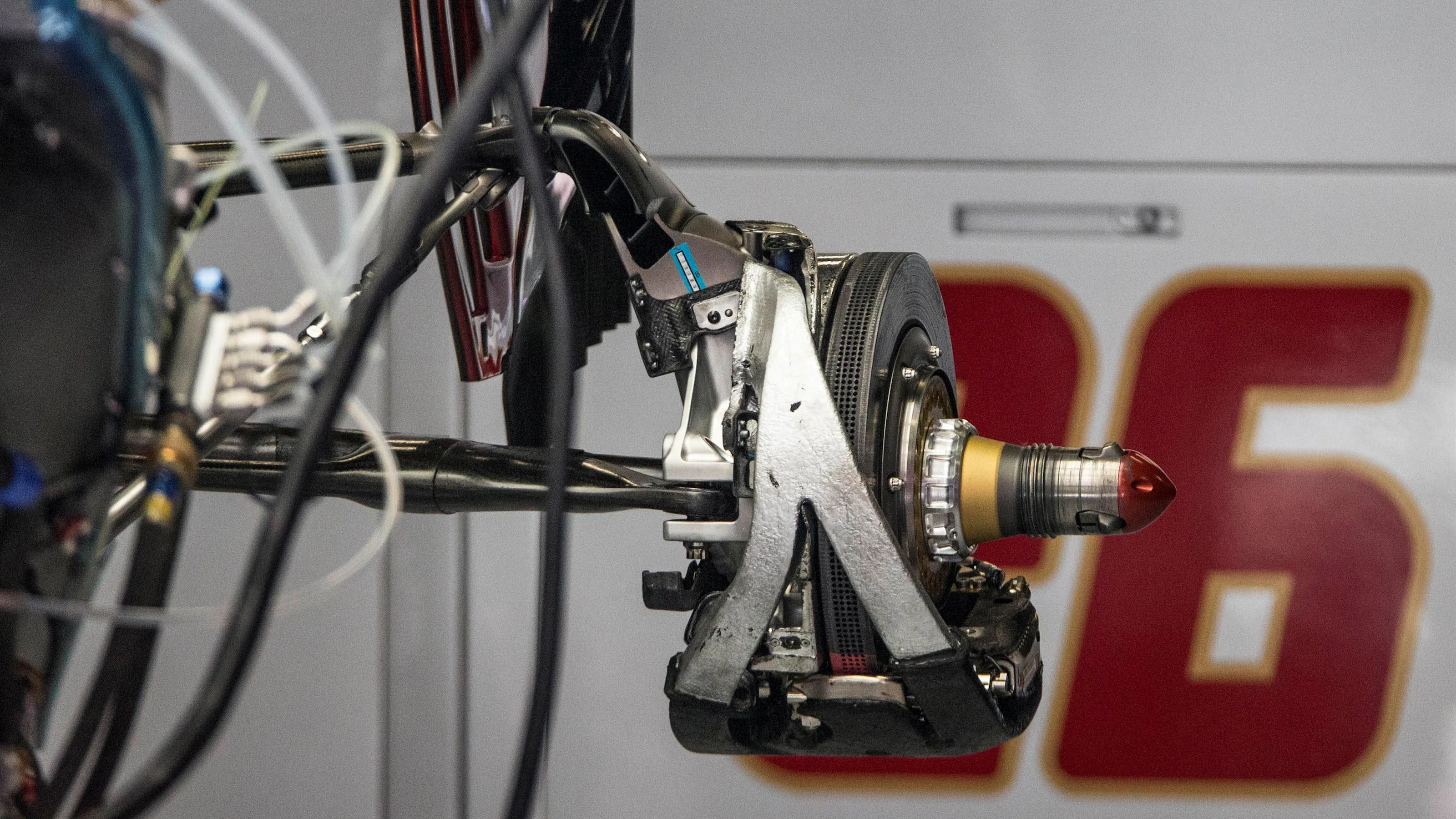 Scuderia Toro Rosso STR11 rear brake and wheel hub at Formula One World Championship, Rd5, Spanish