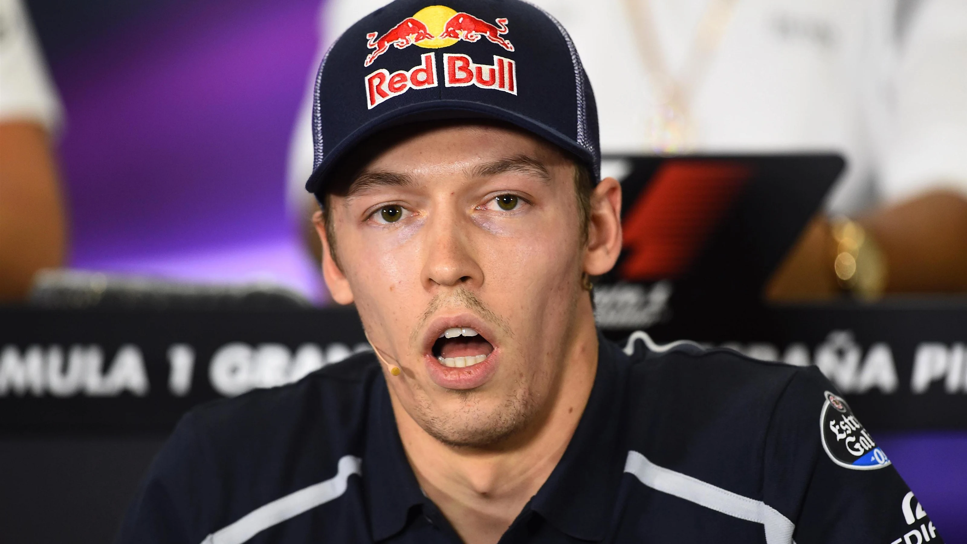 Daniil Kvyat (RUS) Scuderia Toro Rosso in the Press Conference at Formula One World Championship,
