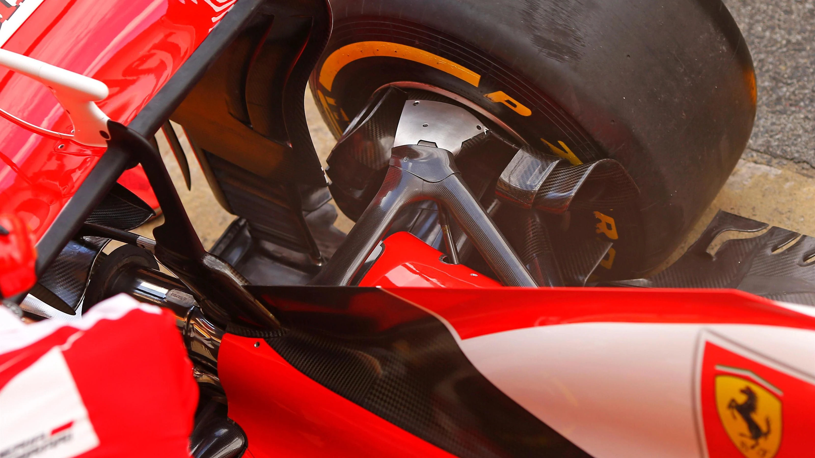 Ferrari SF16-H rear suspension detail at Formula One World Championship, Rd5, Spanish Grand Prix,
