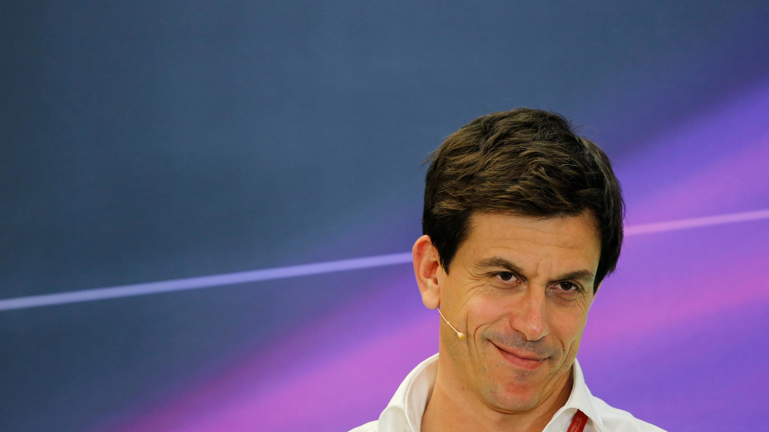 Toto Wolff (AUT) Mercedes AMG F1 Director of Motorsport in the Press Conference at Formula One