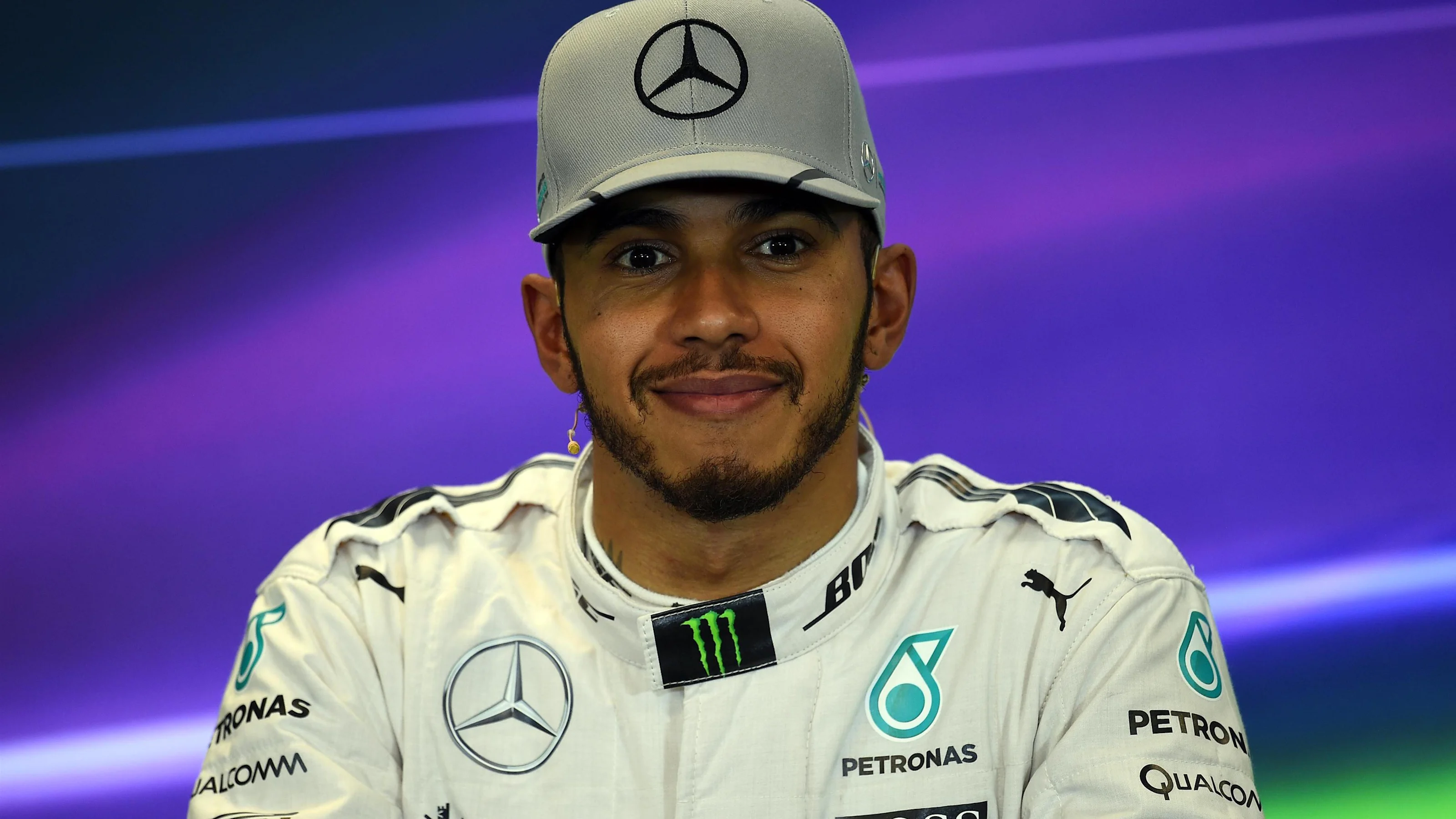 Lewis Hamilton (GBR) Mercedes AMG F1 in the Press Conference at Formula One World Championship,