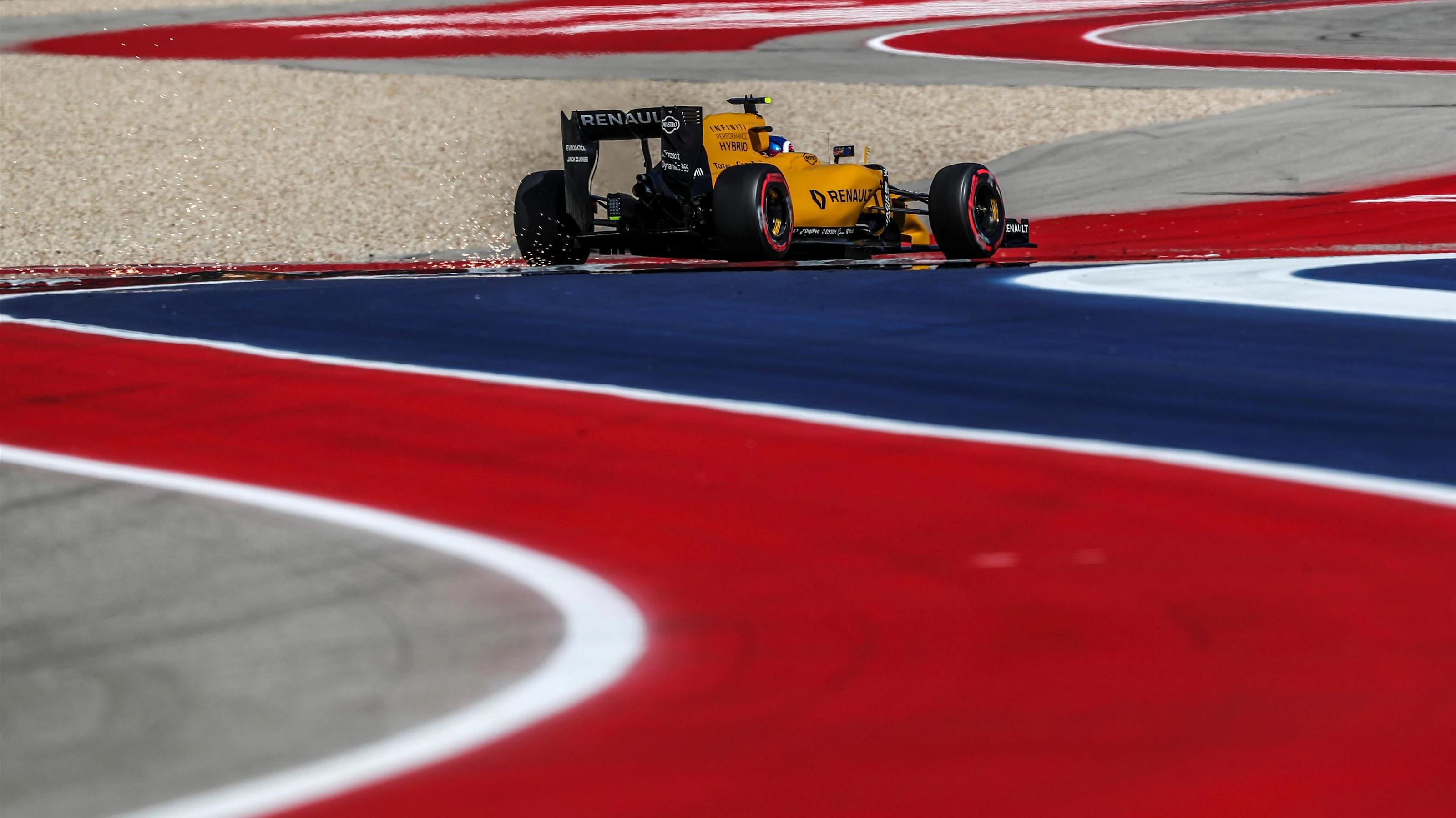 Jolyon Palmer (GBR) Renault Sport F1 Team RS16 at Formula One World Championship, Rd18, United