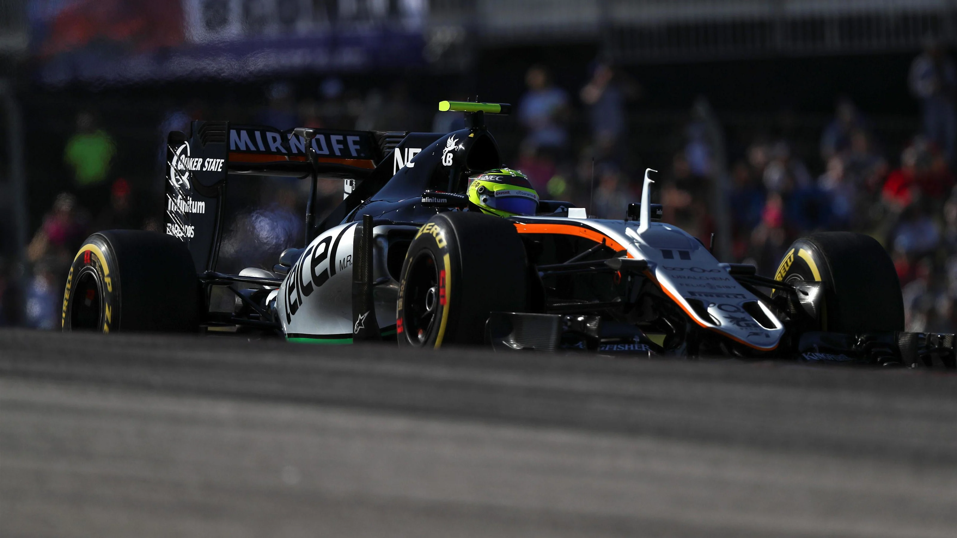 Sergio Perez (MEX) Force India VJM09 at Formula One World Championship, Rd18, United States Grand
