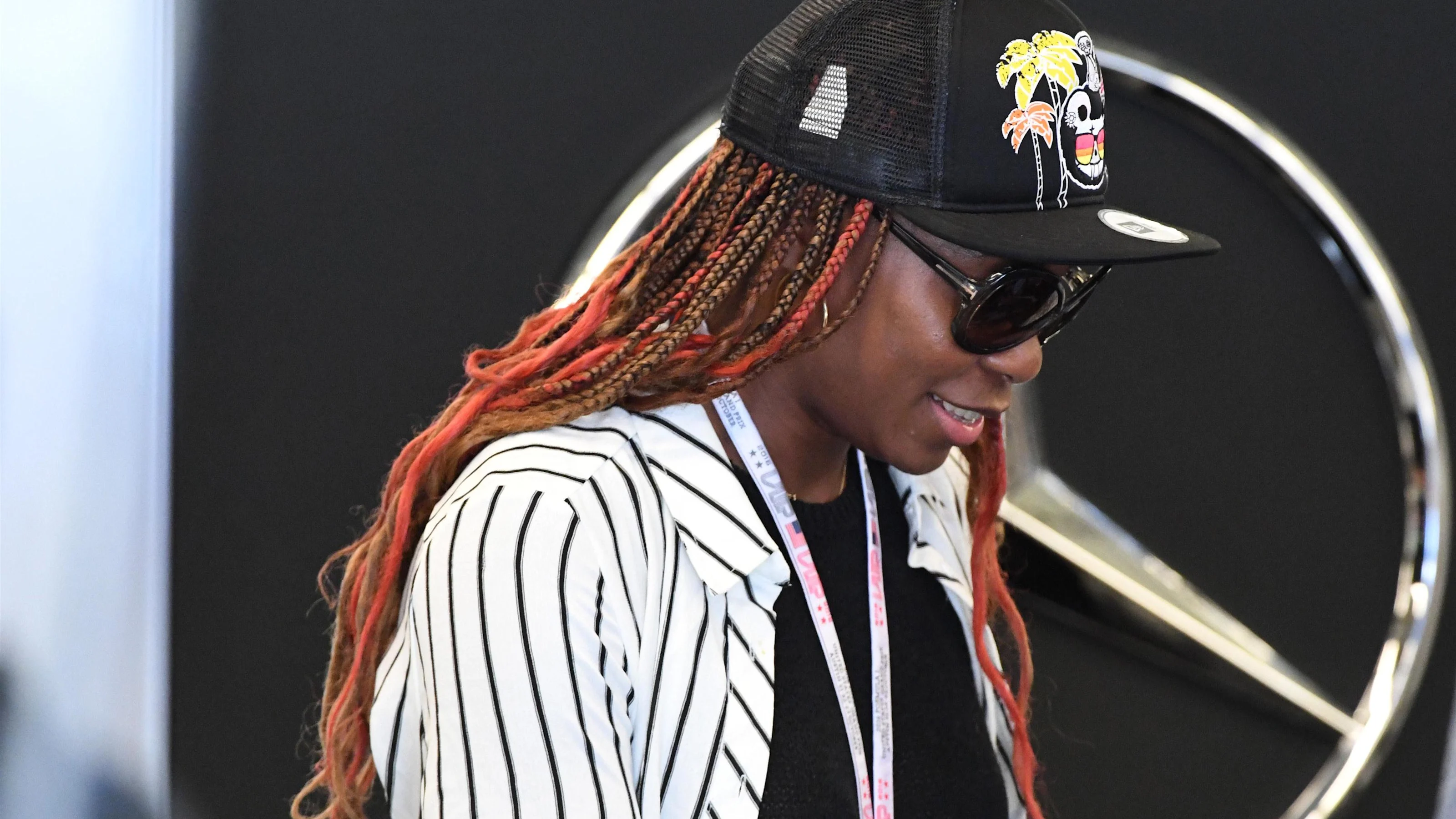 Venus Williams (USA) Tennis Player at Formula One World Championship, Rd18, United States Grand