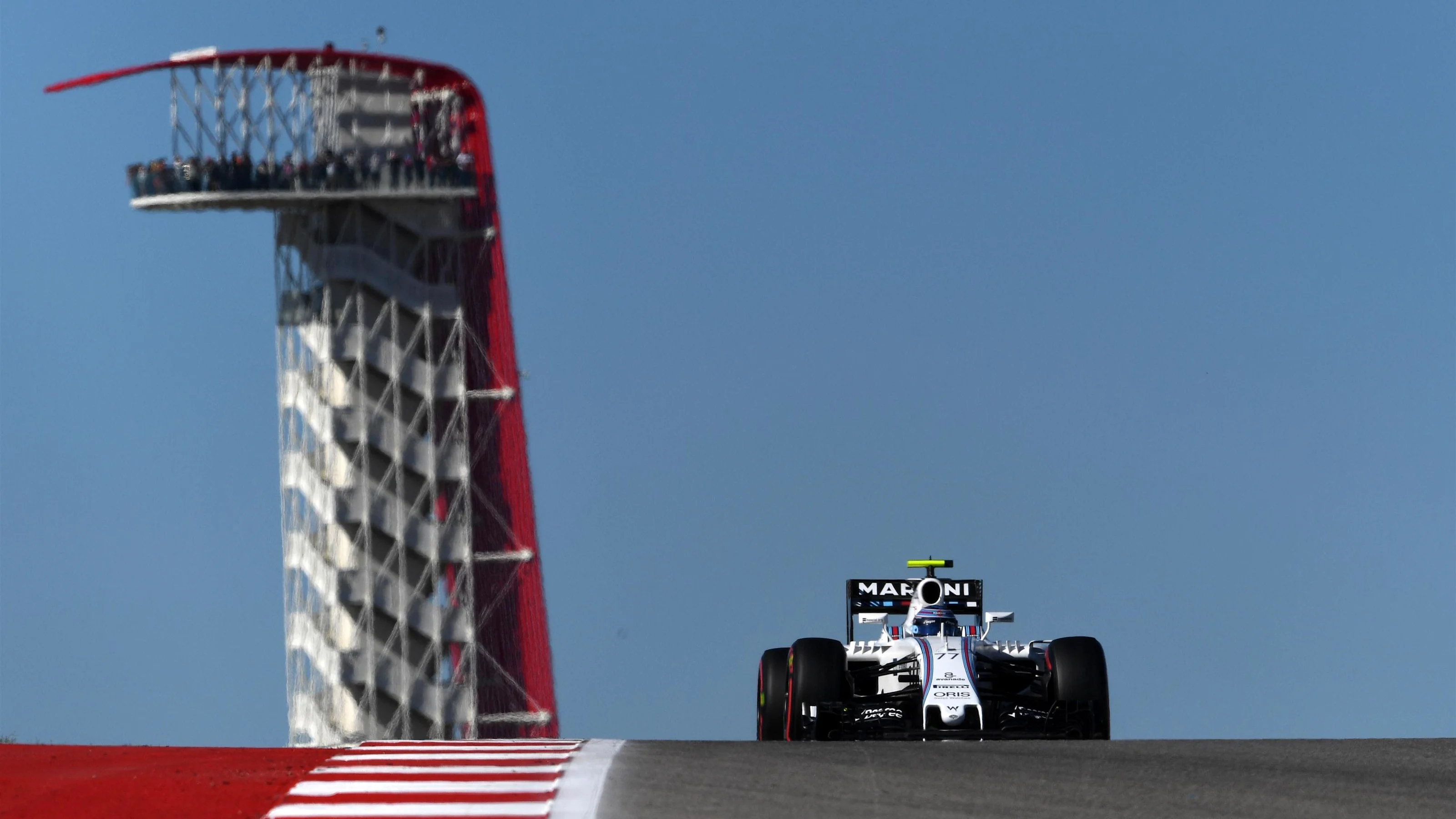 Valtteri Bottas (FIN) Williams FW38 at Formula One World Championship, Rd18, United States Grand