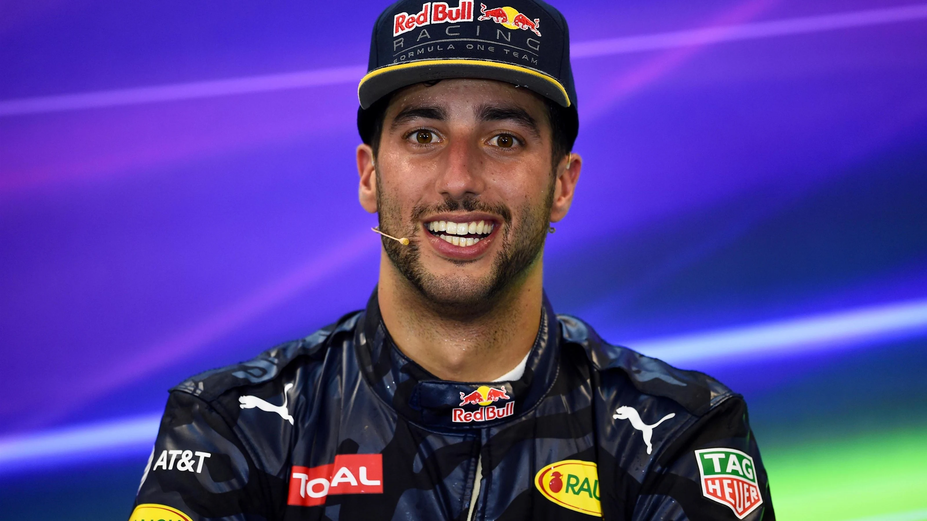 Daniel Ricciardo (AUS) Red Bull Racing in the Press Conference at Formula One World Championship,