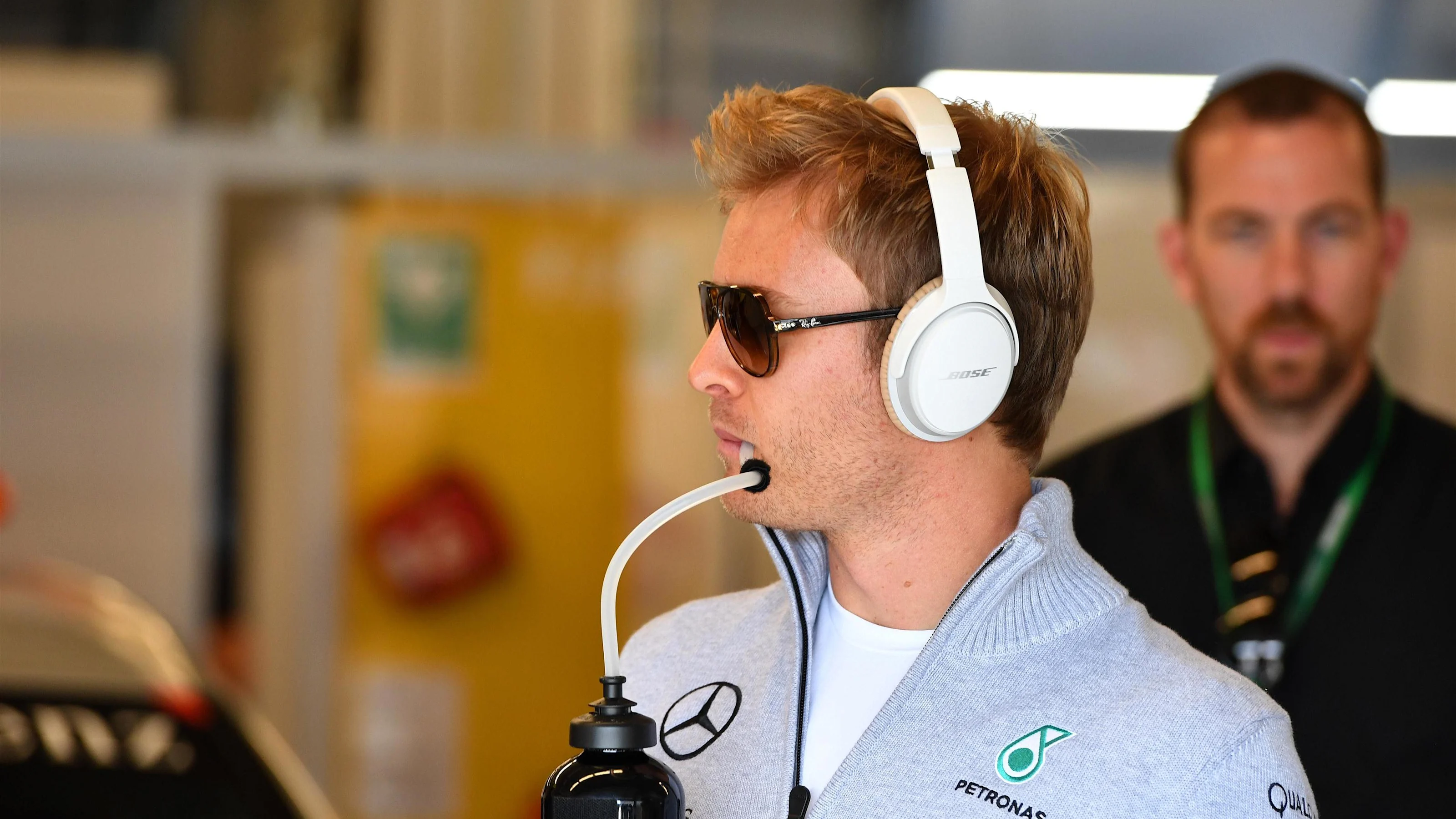 Nico Rosberg (GER) Mercedes AMG F1 on the drivers parade at Formula One World Championship, Rd18,