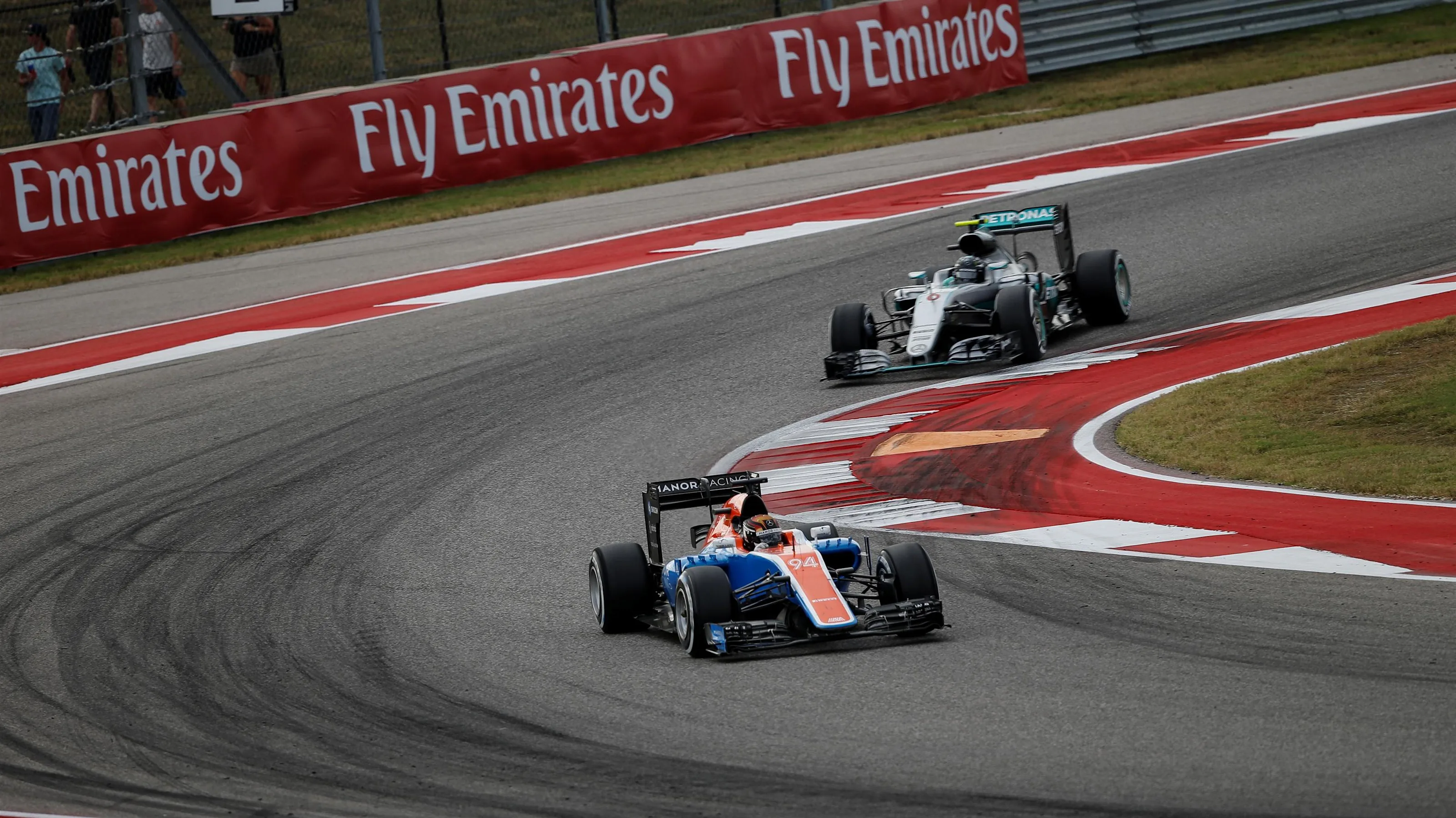 Pascal Wehrlein (GER) Manor Racing MRT05 at Formula One World Championship, Rd18, United States