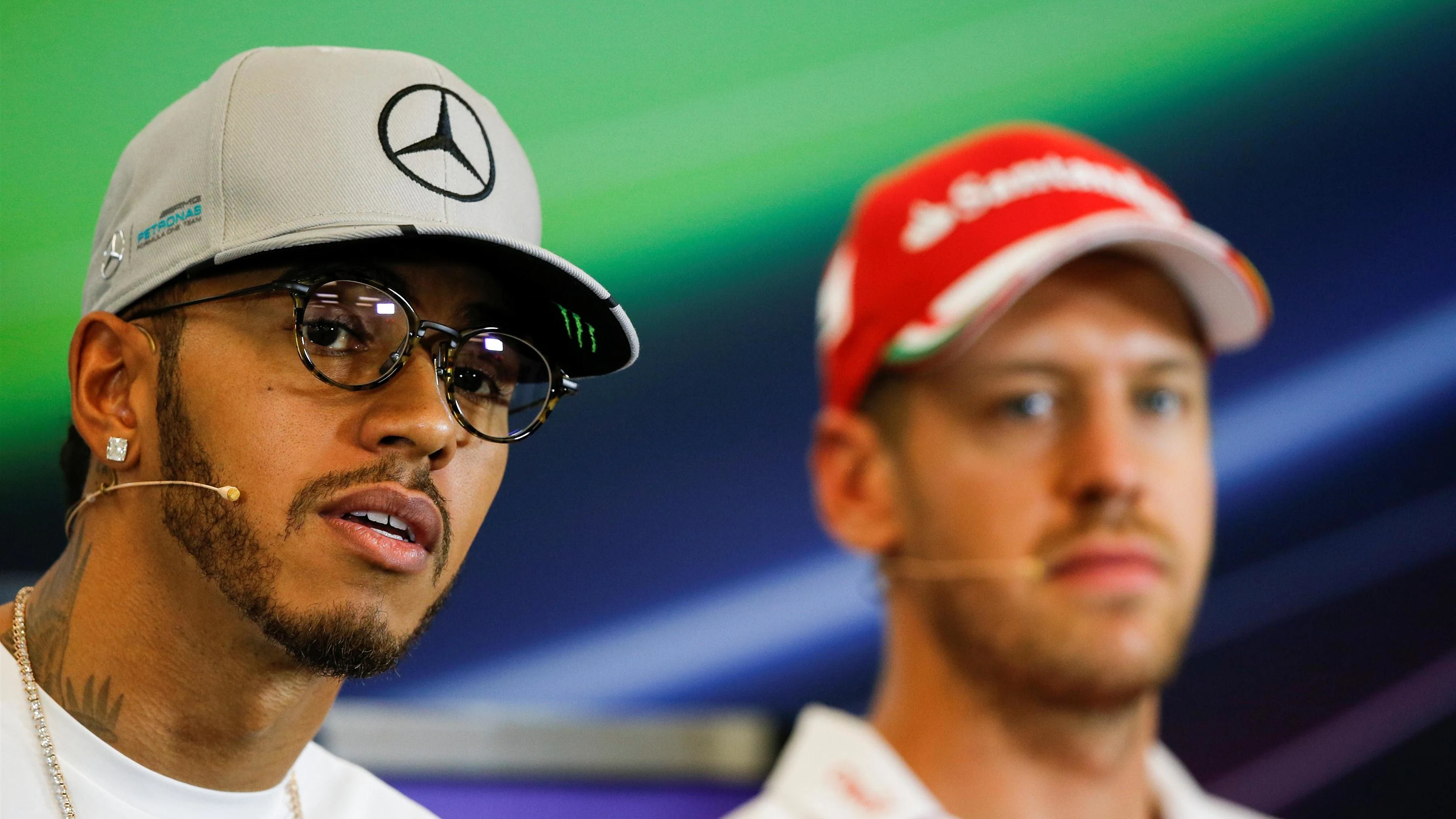 Lewis Hamilton (GBR) Mercedes AMG F1 in the Press Conference at Formula One World Championship,
