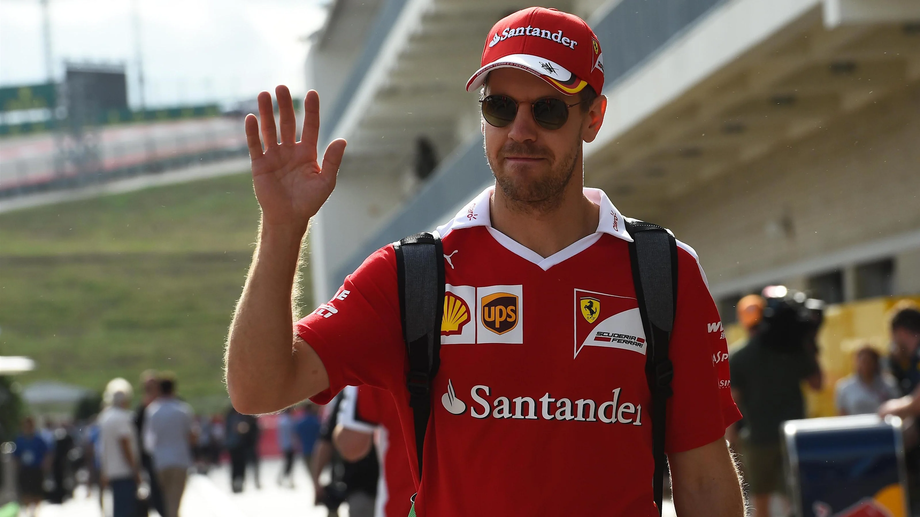 Sebastian Vettel (GER) Ferrari at Formula One World Championship, Rd18, United States Grand Prix,
