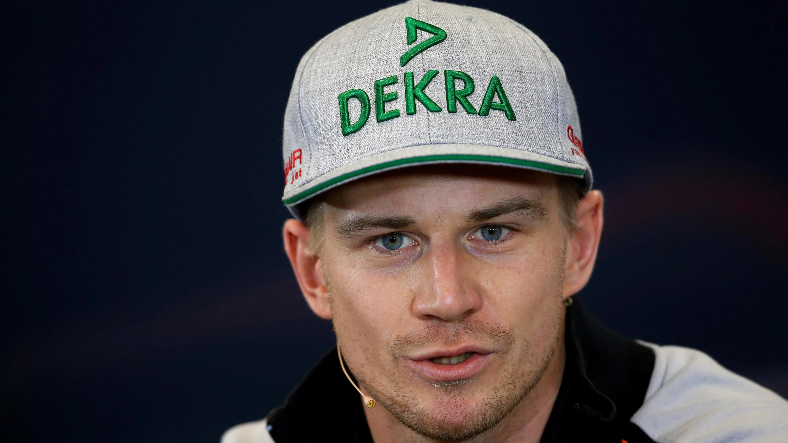 Nico Hulkenberg (GER) Force India F1 in the Press Conference at Formula One World Championship,
