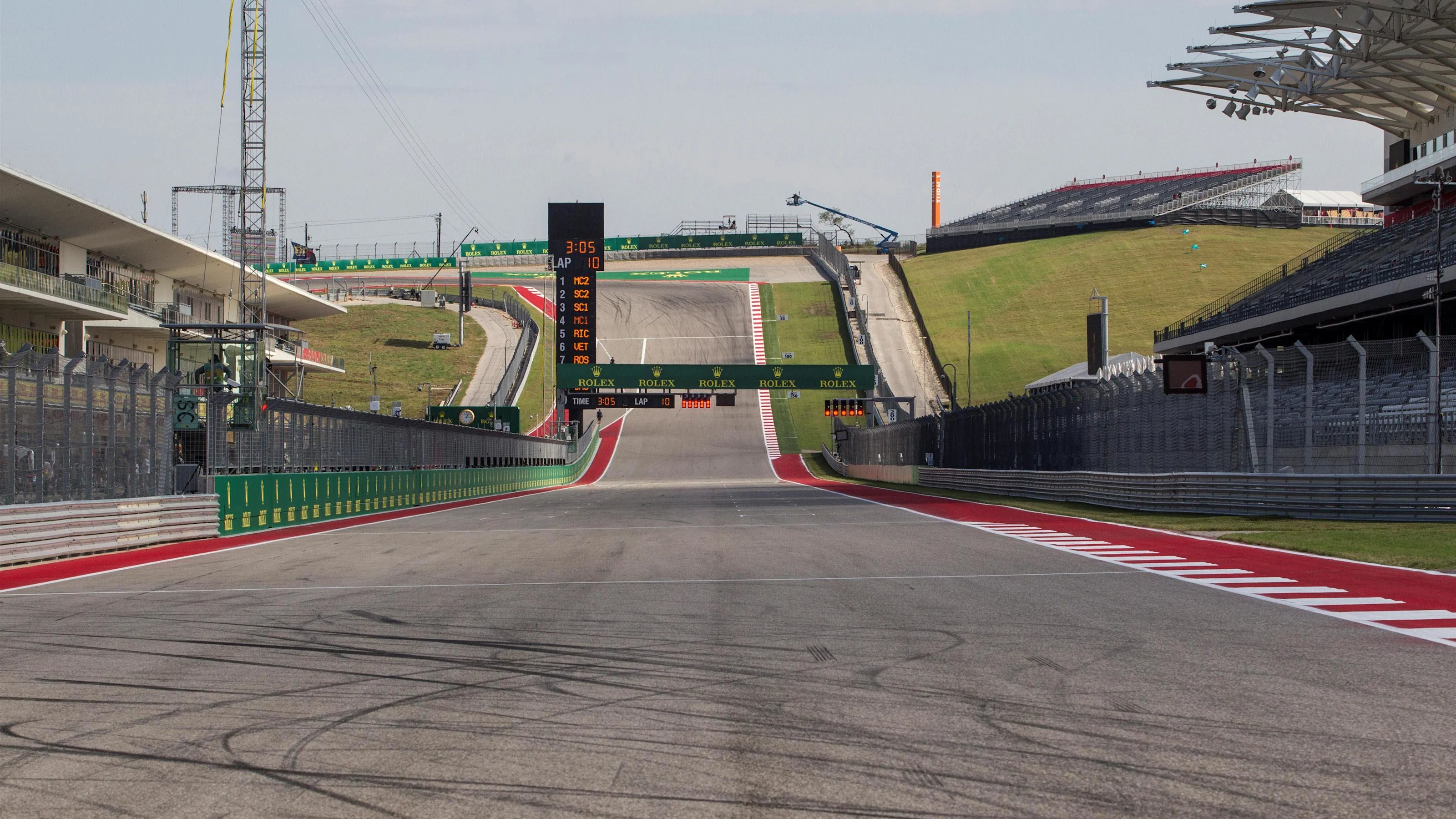 Track view at Formula One World Championship, Rd18, United States Grand Prix, Preparations, Circuit